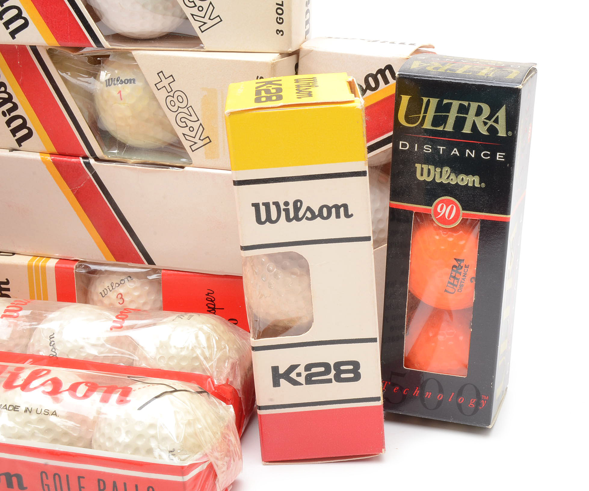 Vintage Wilson Golf Balls in Packages