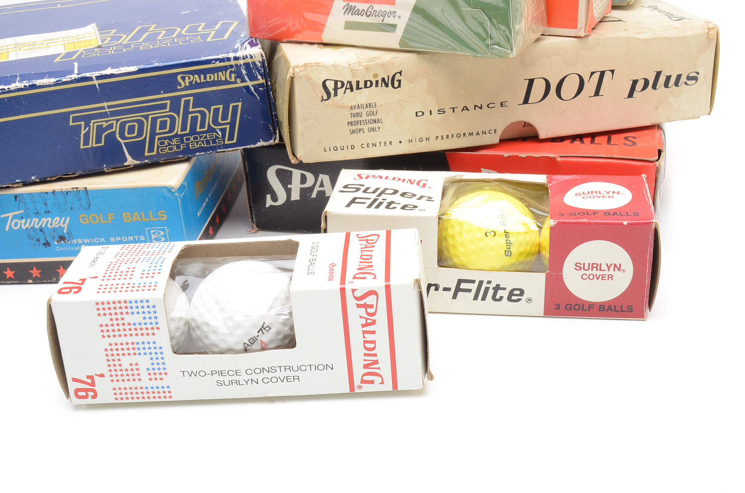 Spalding and MacGregor Golf Balls in Packages