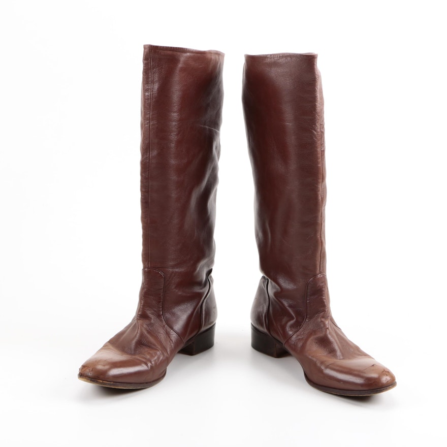 Women's Ottorino Bossi Brown Leather Boots