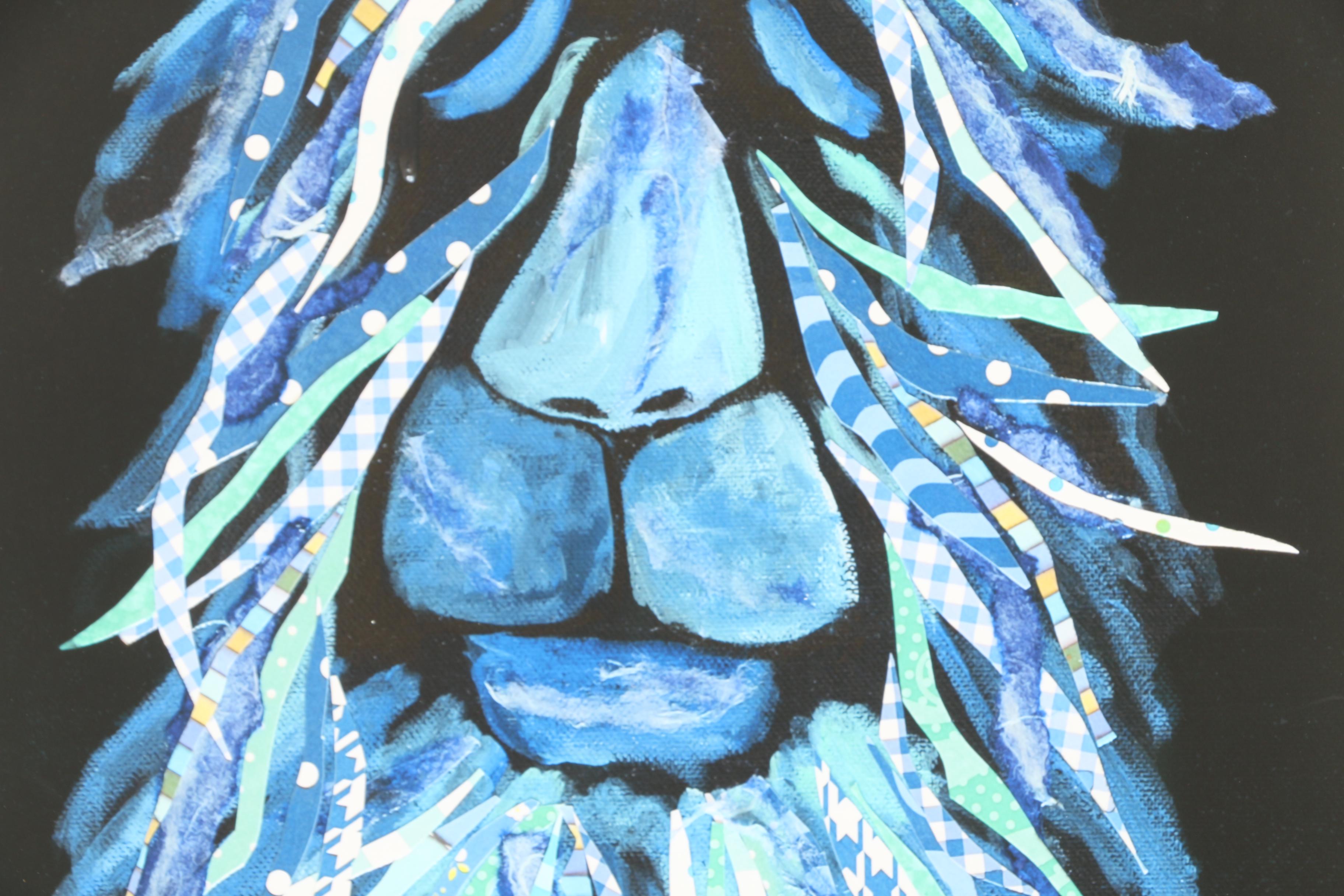 Nancy A. Jung Limited Edition Giclee Print "A Blue Alpaca"