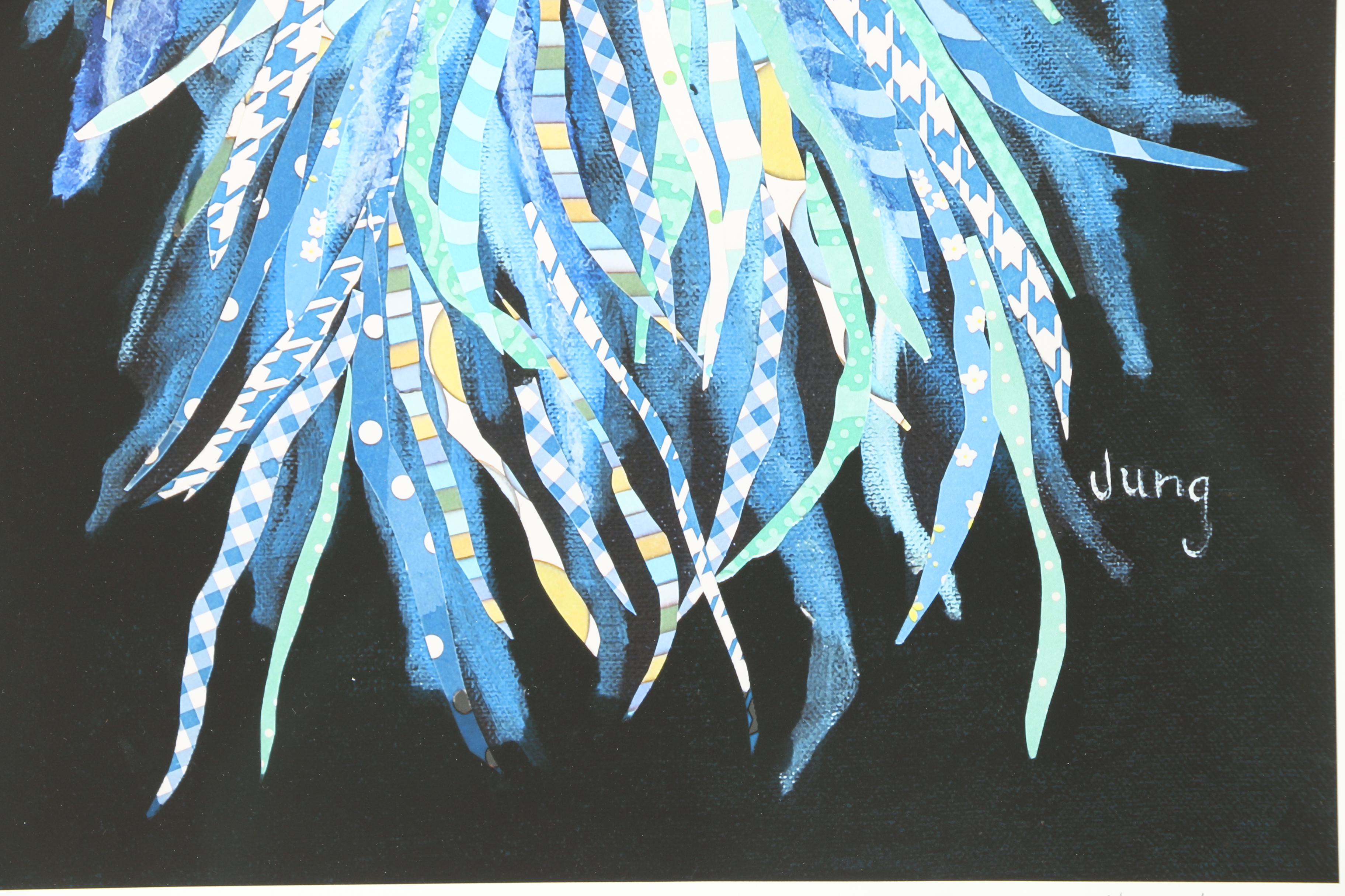 Nancy A. Jung Limited Edition Giclee Print "A Blue Alpaca"