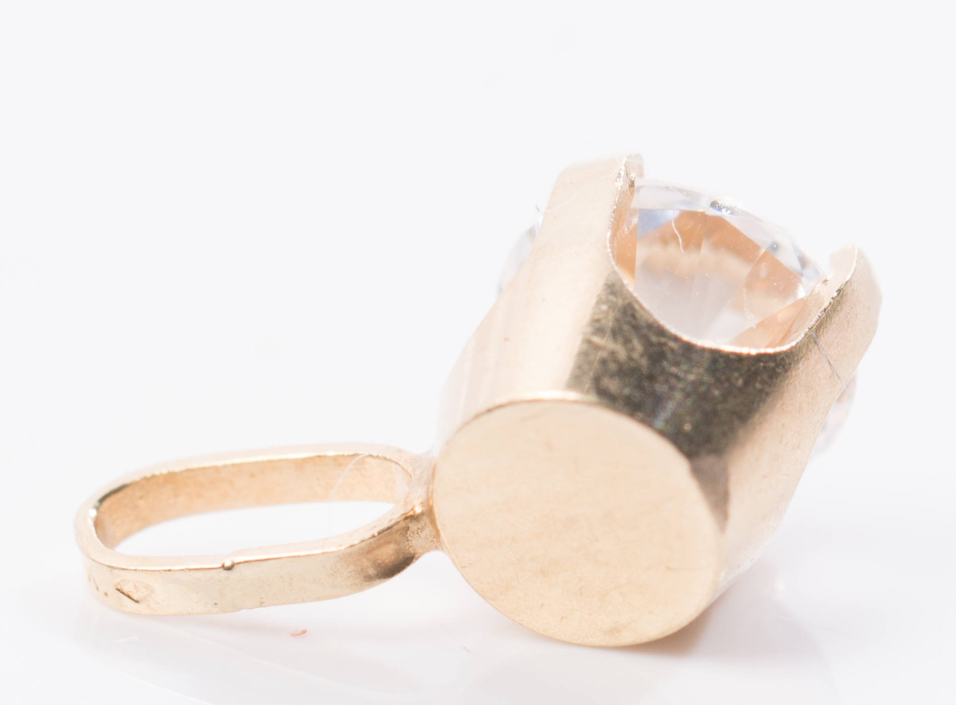 14K Yellow Gold Cubic Zirconia Pendant