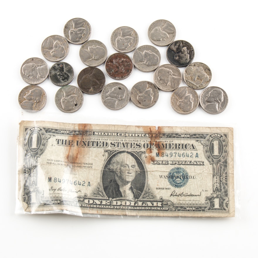 Vintage United States Currency and Coinage