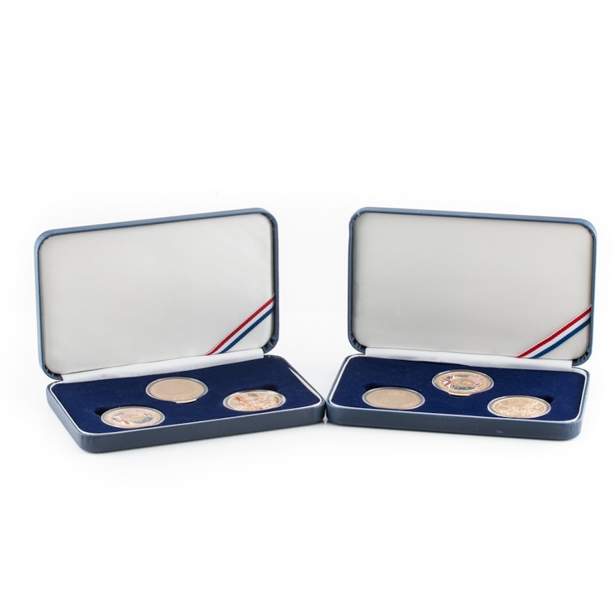 Pair of United States Coast Guard Challenge Coin Sets