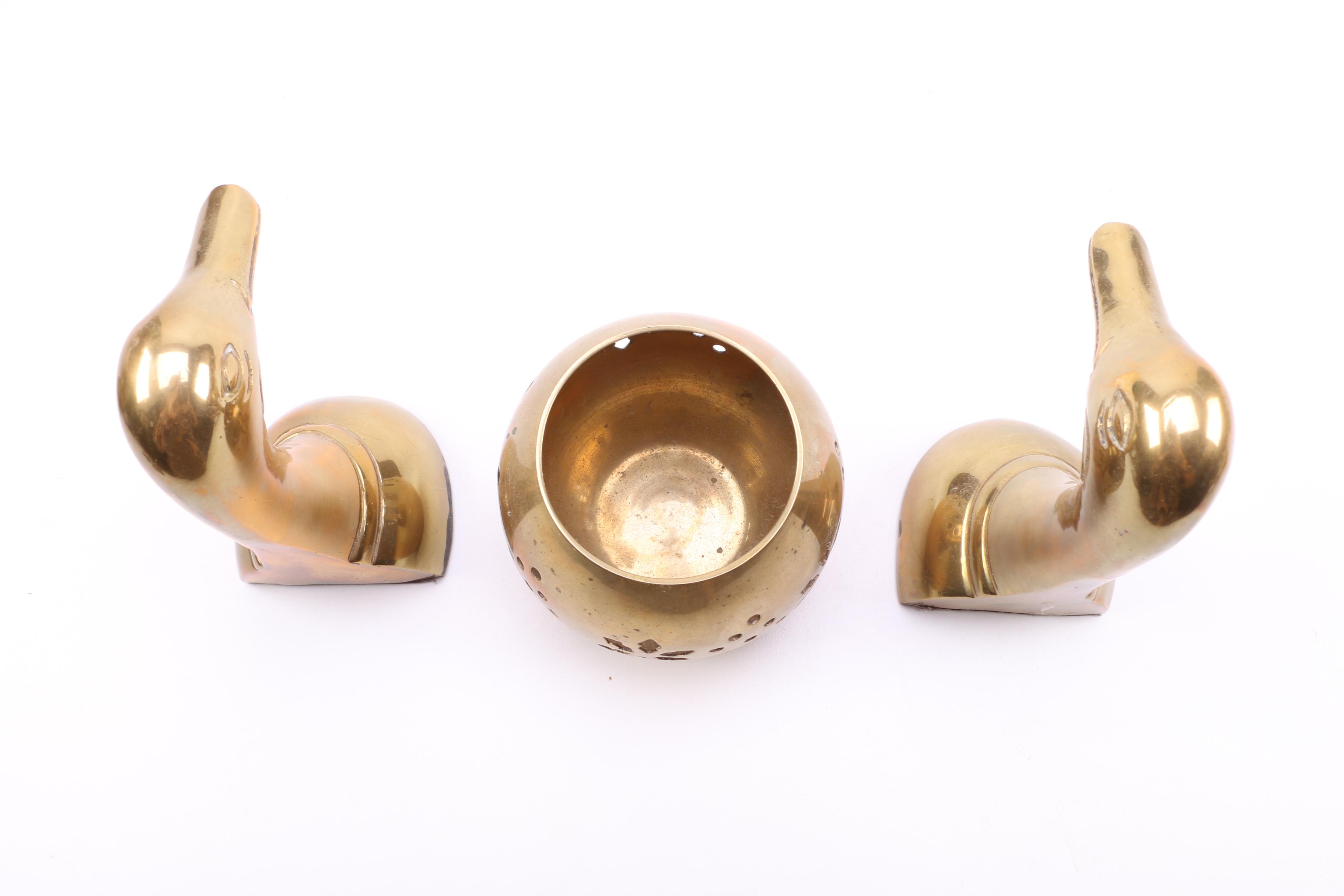 Large Assortment of Brass Decor