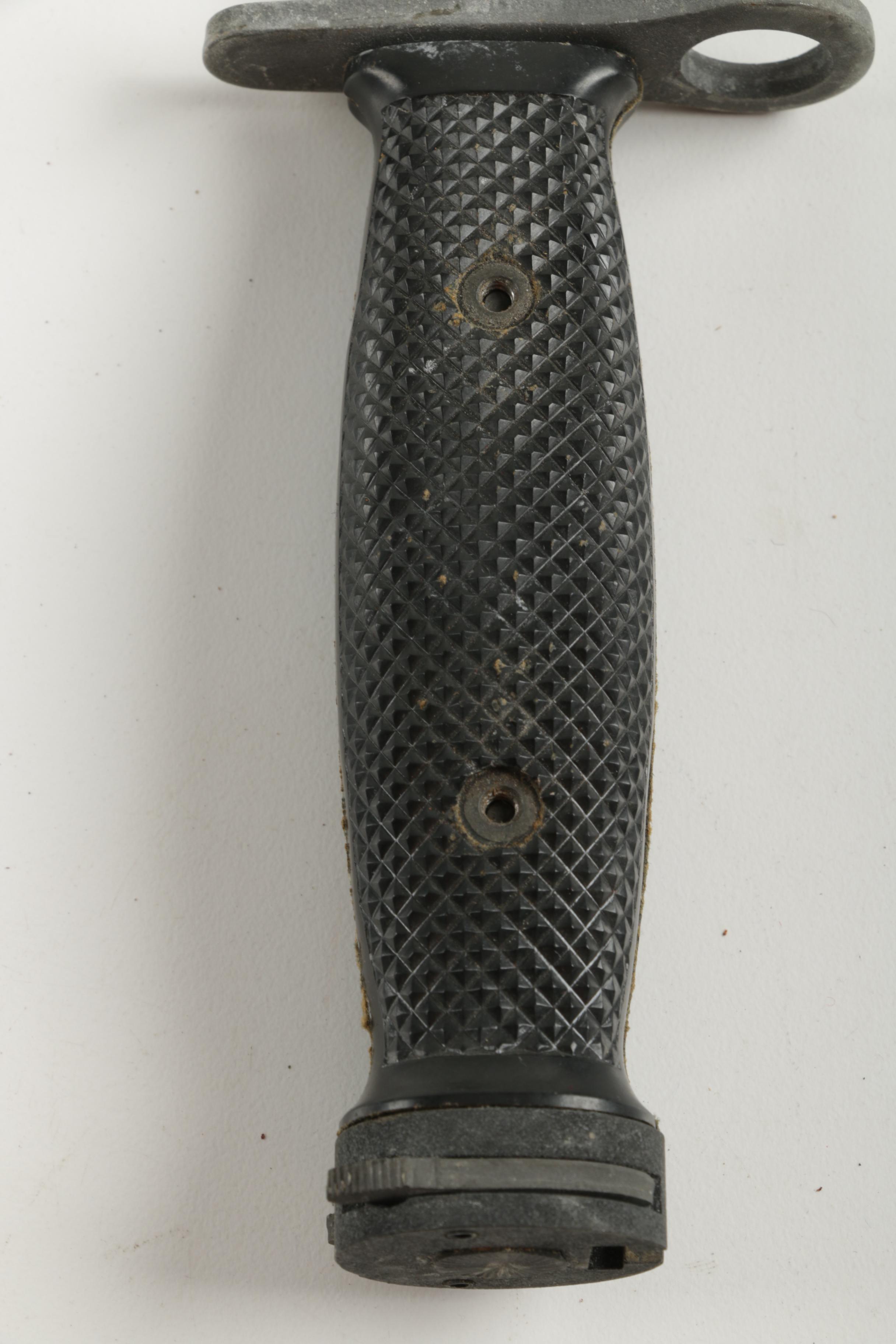 Wooden Handled Knife and Bayonet