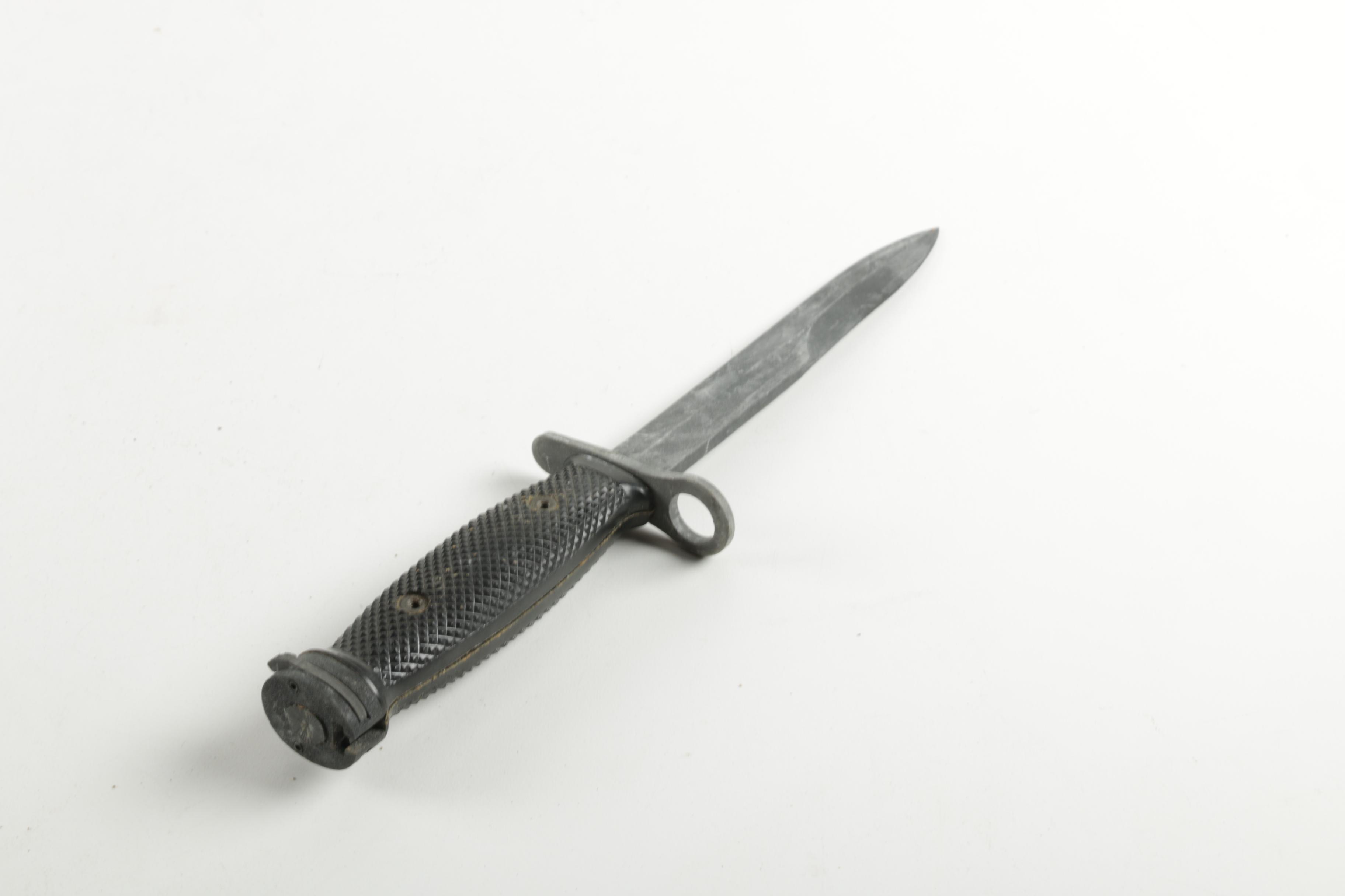 Wooden Handled Knife and Bayonet