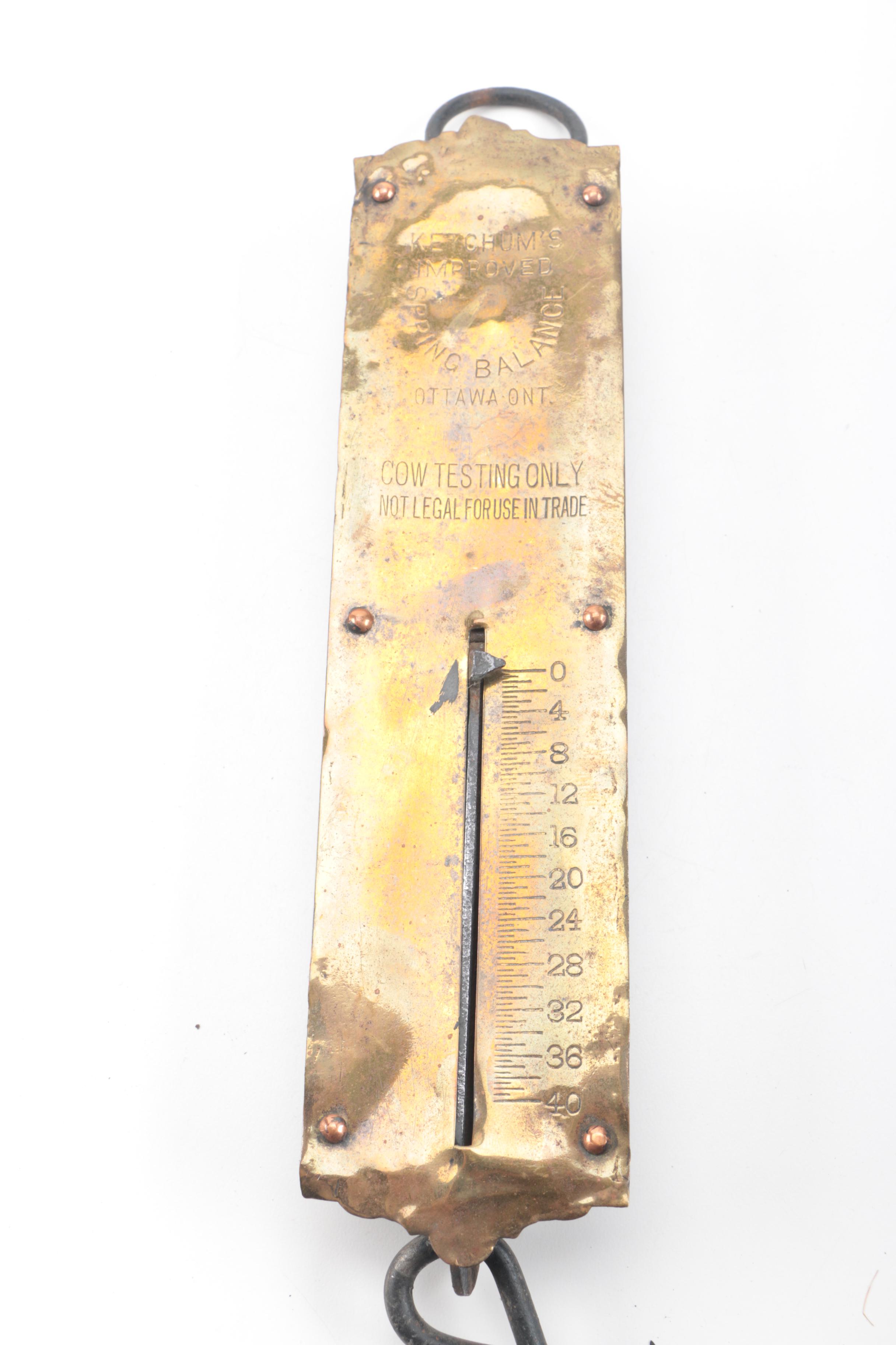 Four Spring Balance Scales