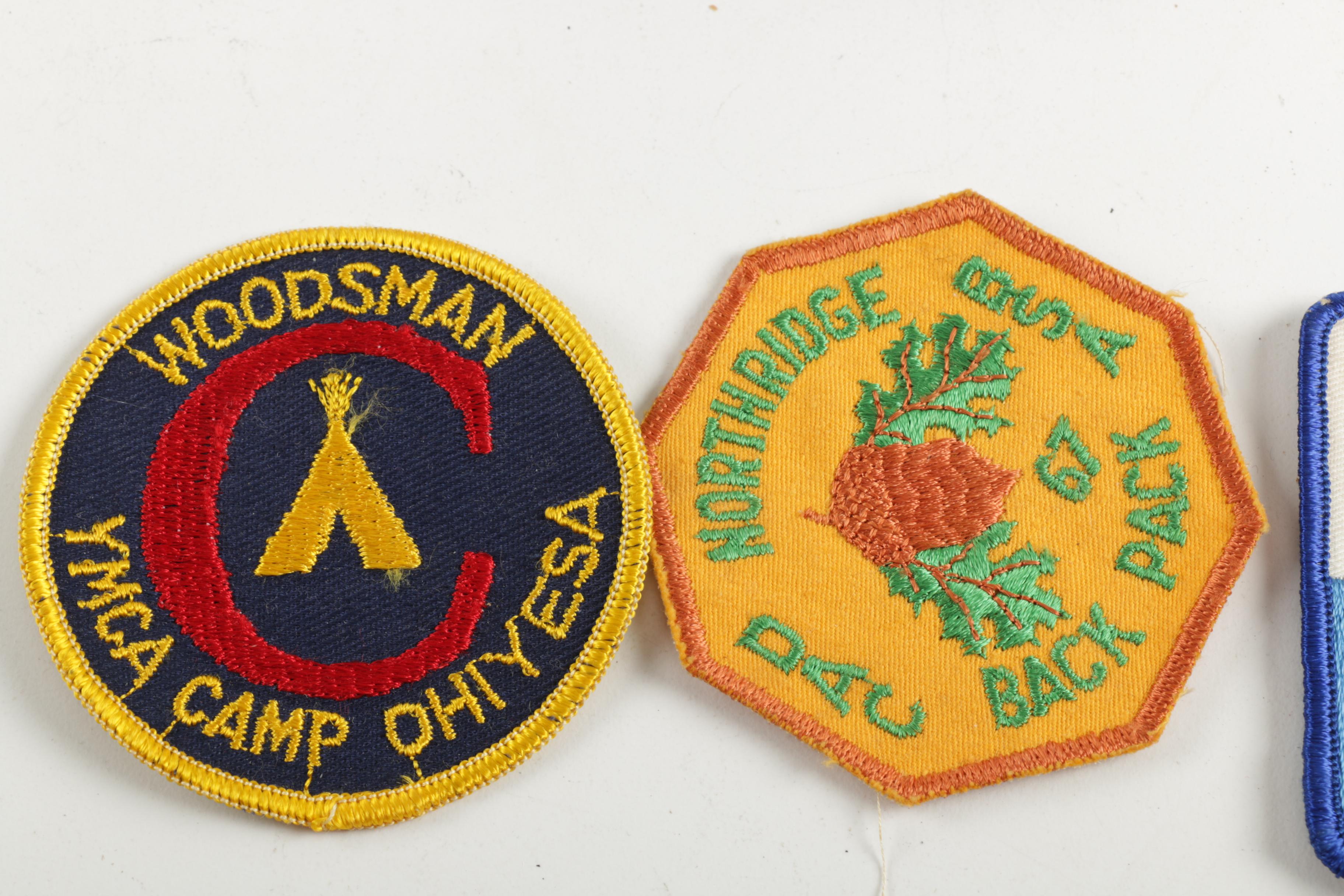 Assortment of Boy Scout Memorabilia with Jolly Roger Flag