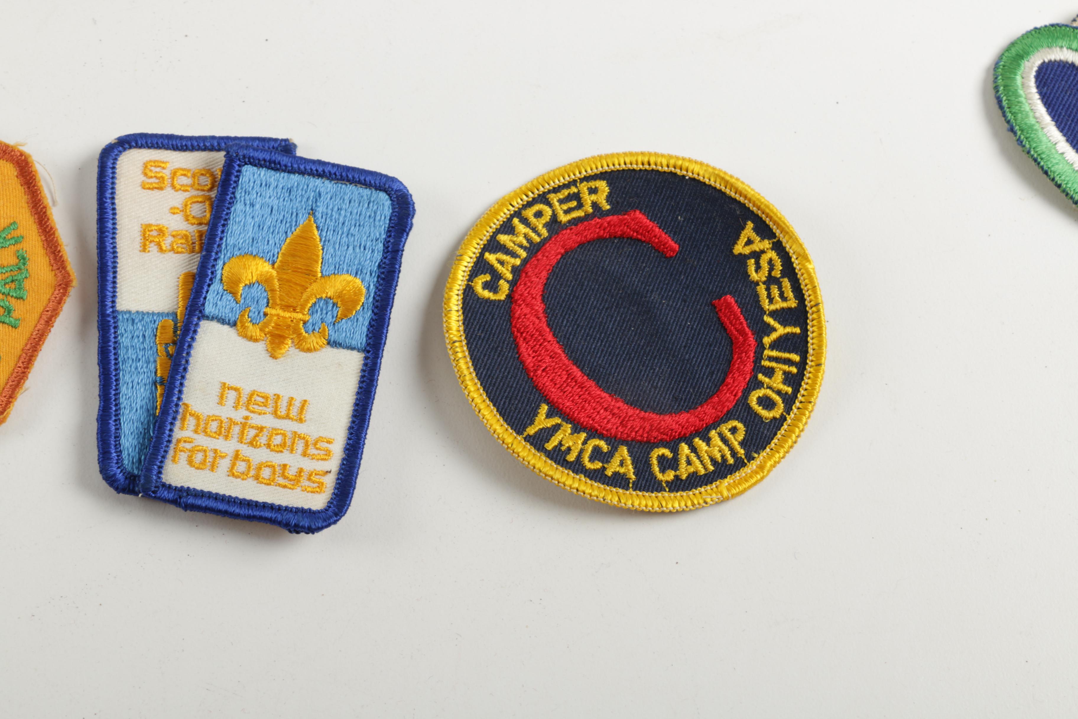 Assortment of Boy Scout Memorabilia with Jolly Roger Flag