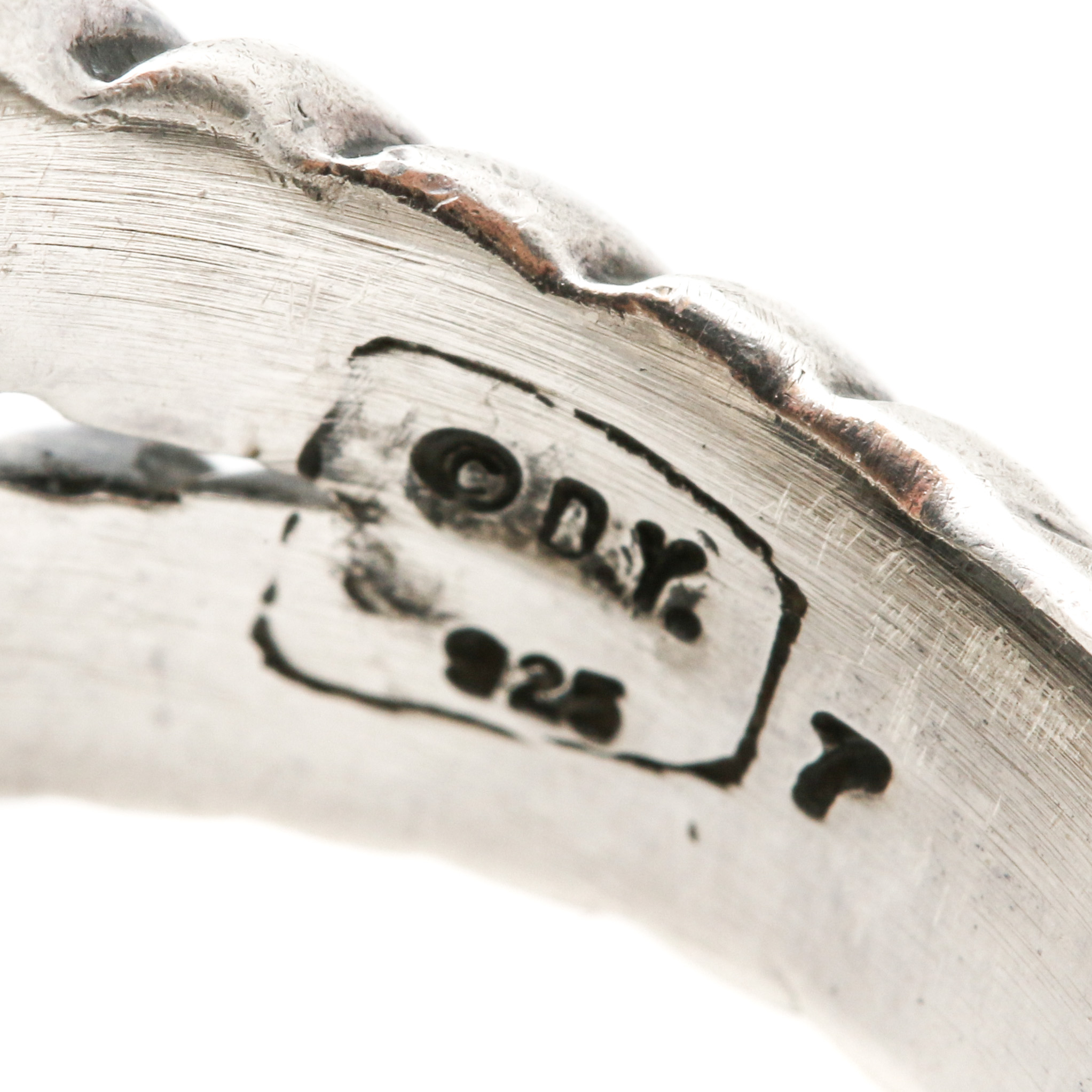 David Yurman "Albion" Hematite and Diamond Ring