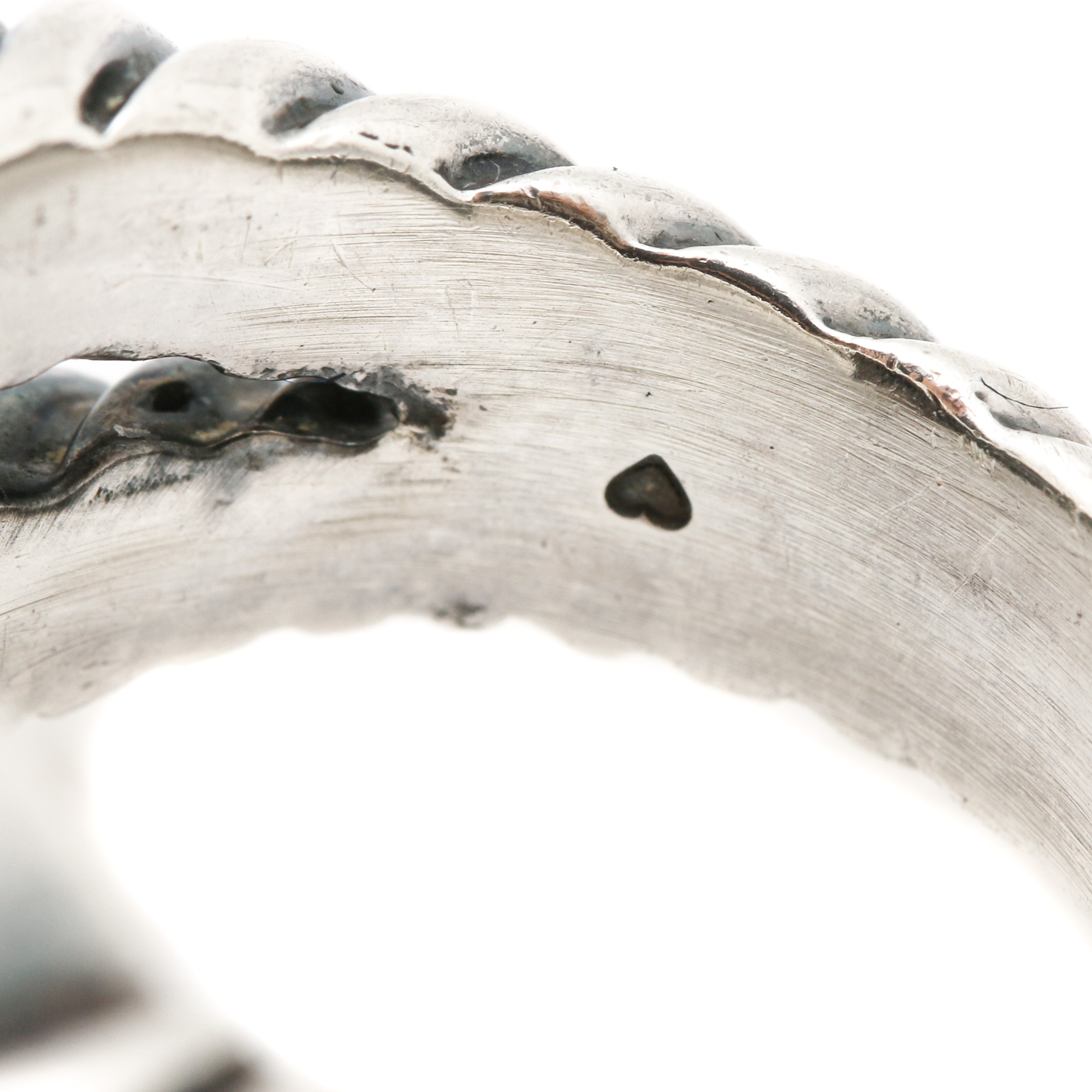 David Yurman "Albion" Hematite and Diamond Ring