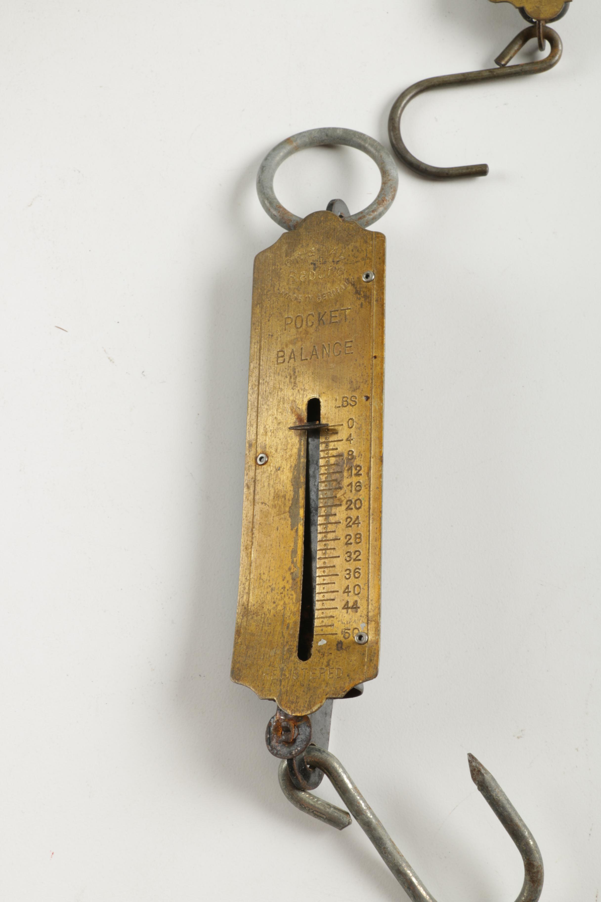 Three Spring Balance Scales