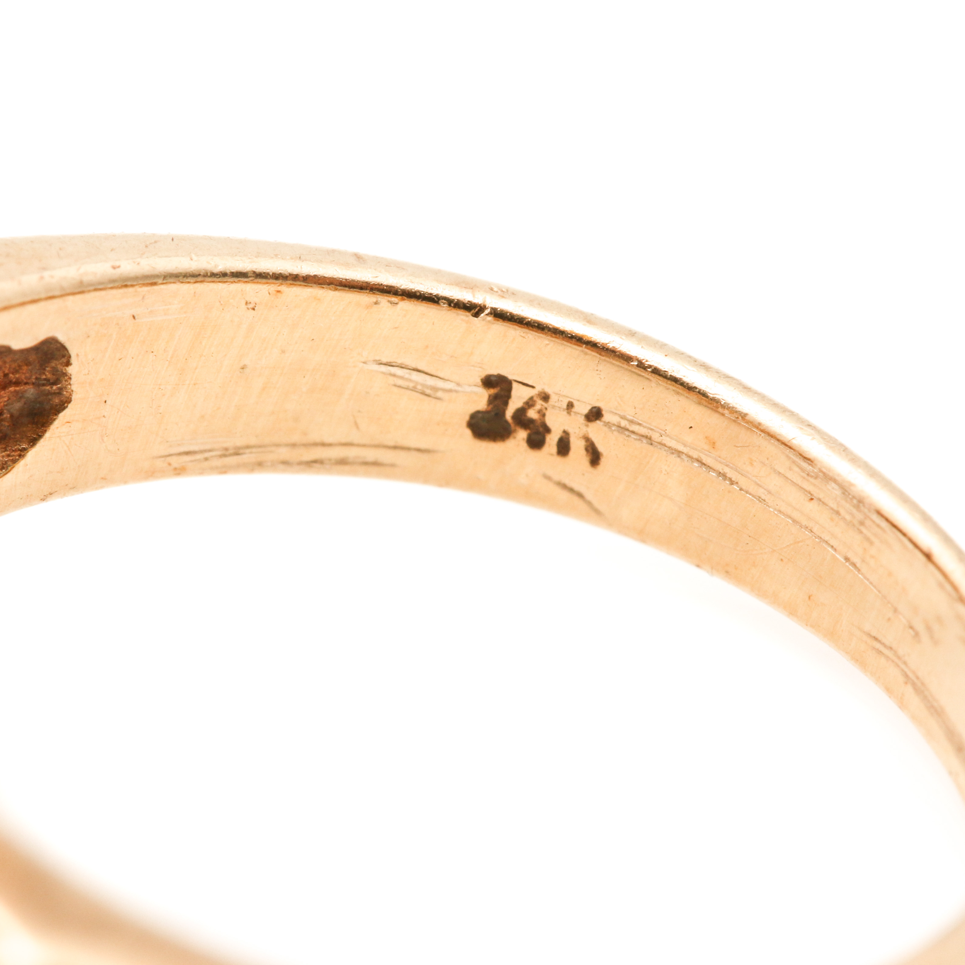 14K Yellow Gold Cubic Zirconia Ring