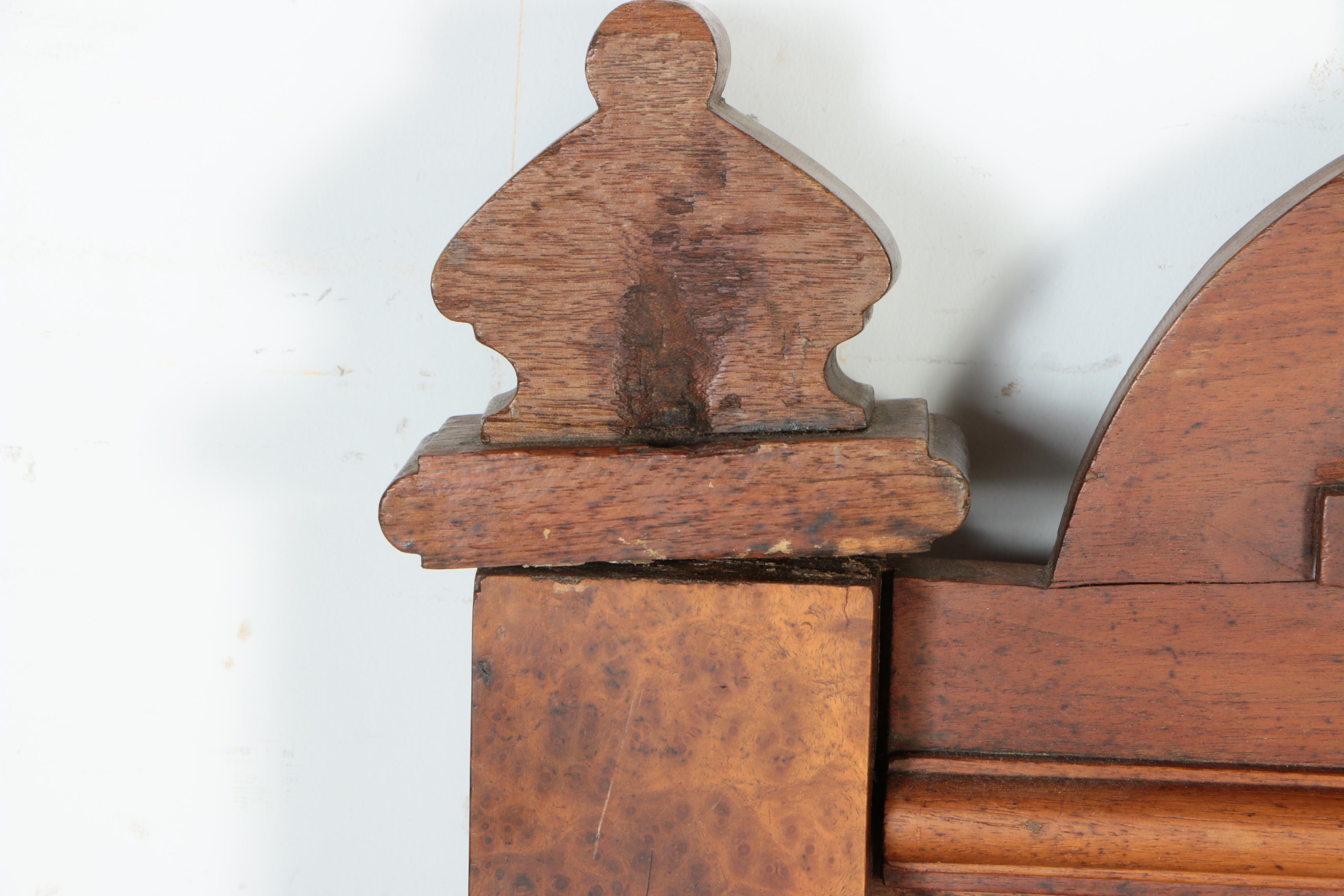 Antique Eastlake Walnut Twin Bed Headboard