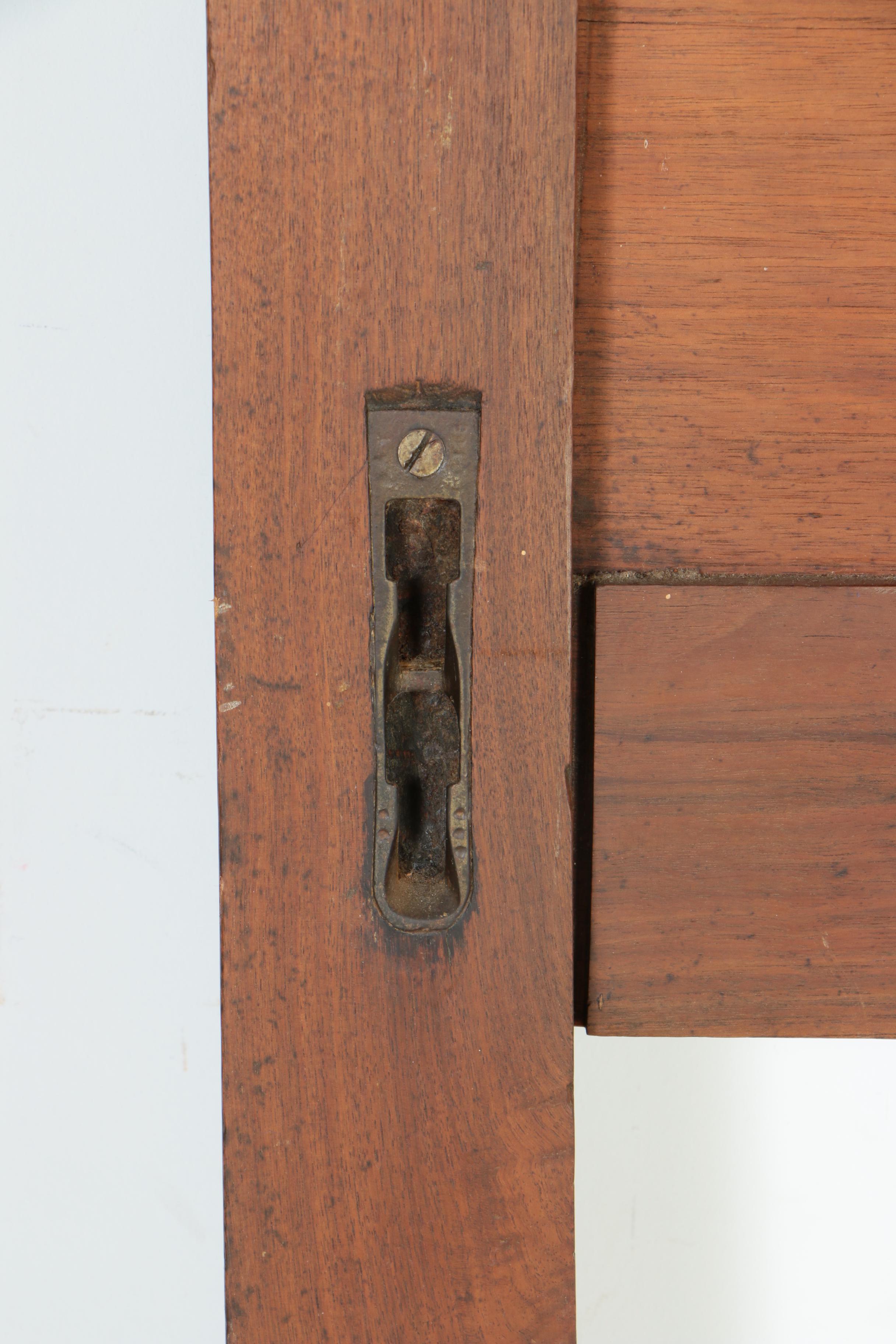 Antique Eastlake Walnut Twin Bed Headboard