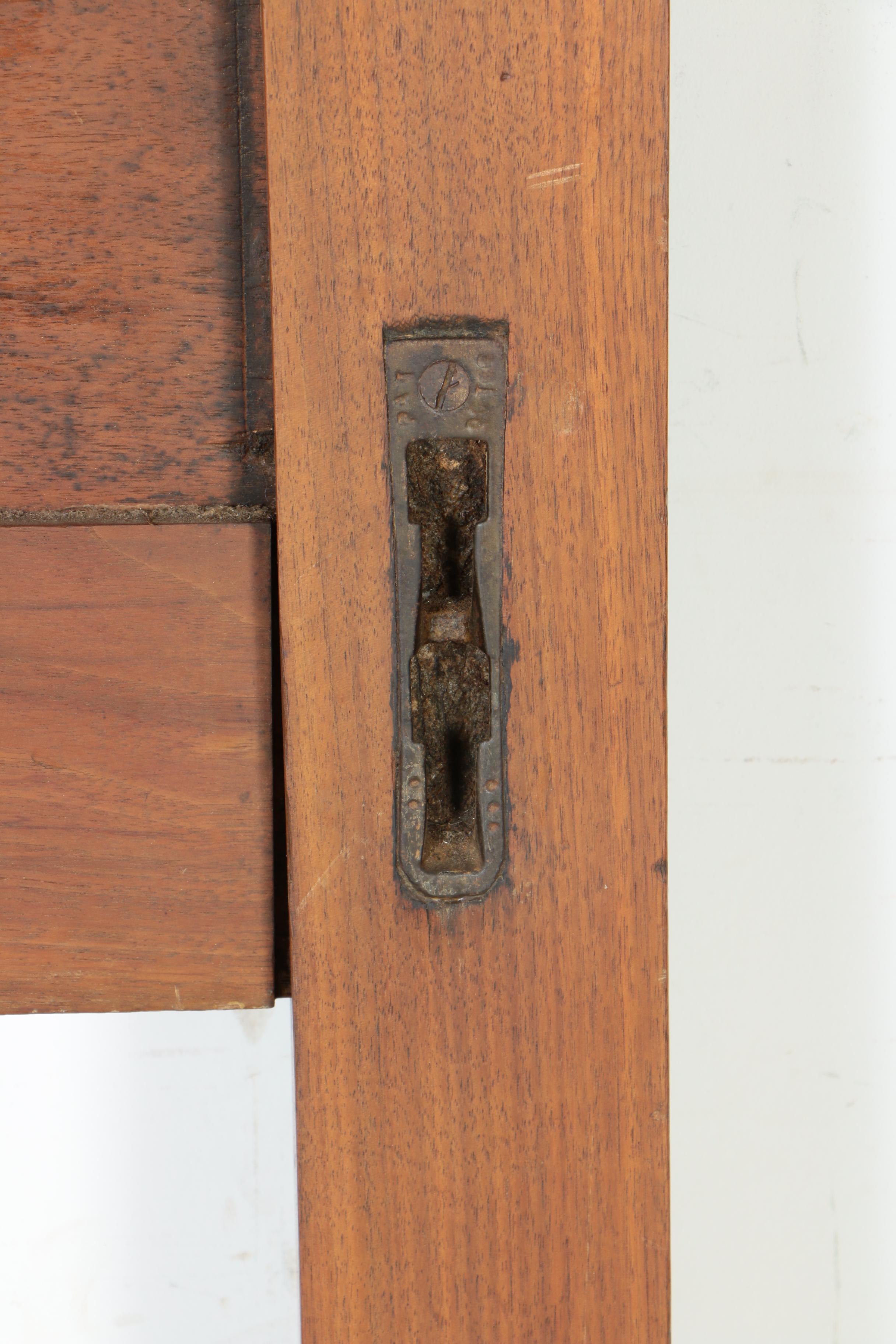 Antique Eastlake Walnut Twin Bed Headboard