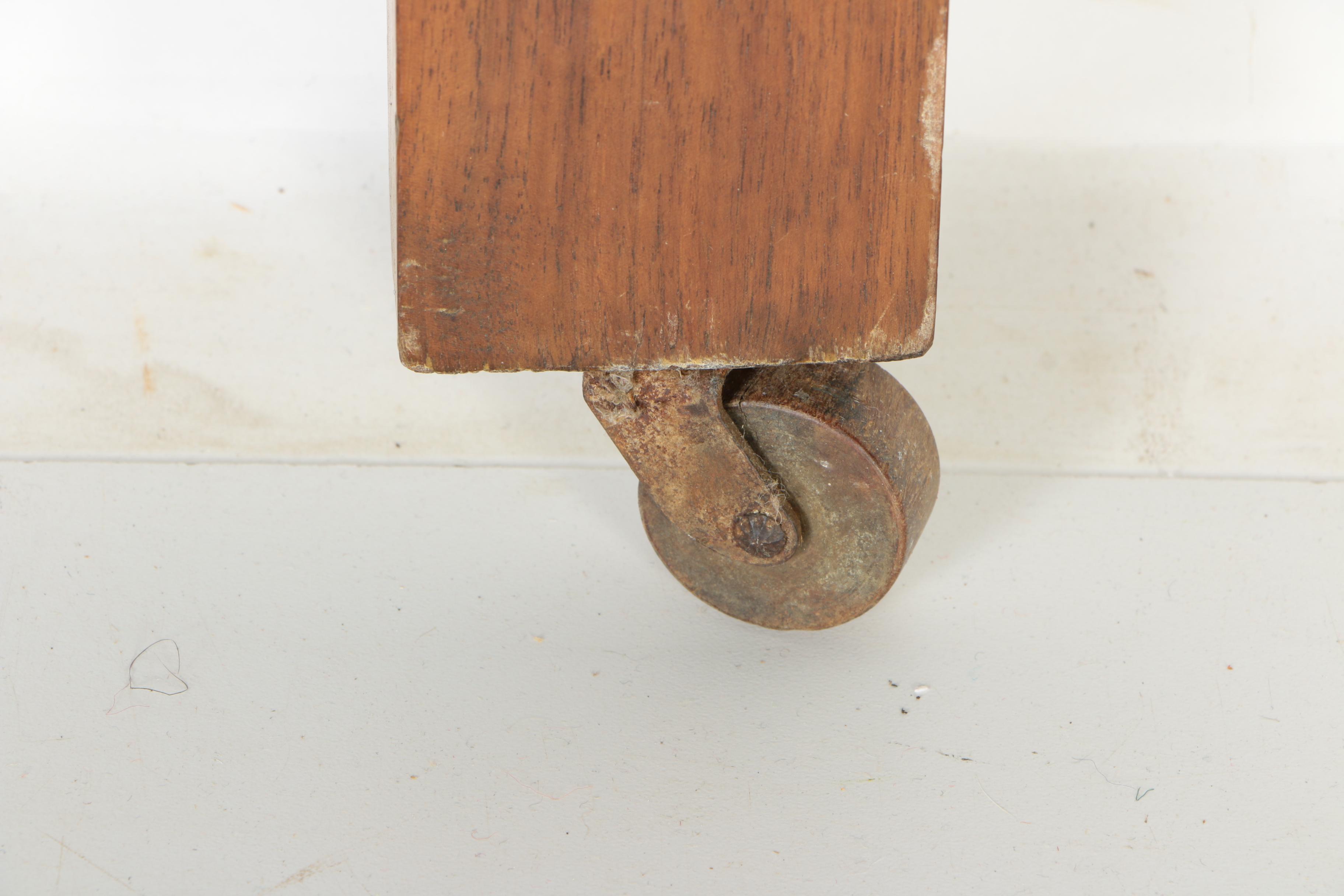 Antique Eastlake Walnut Twin Bed Headboard