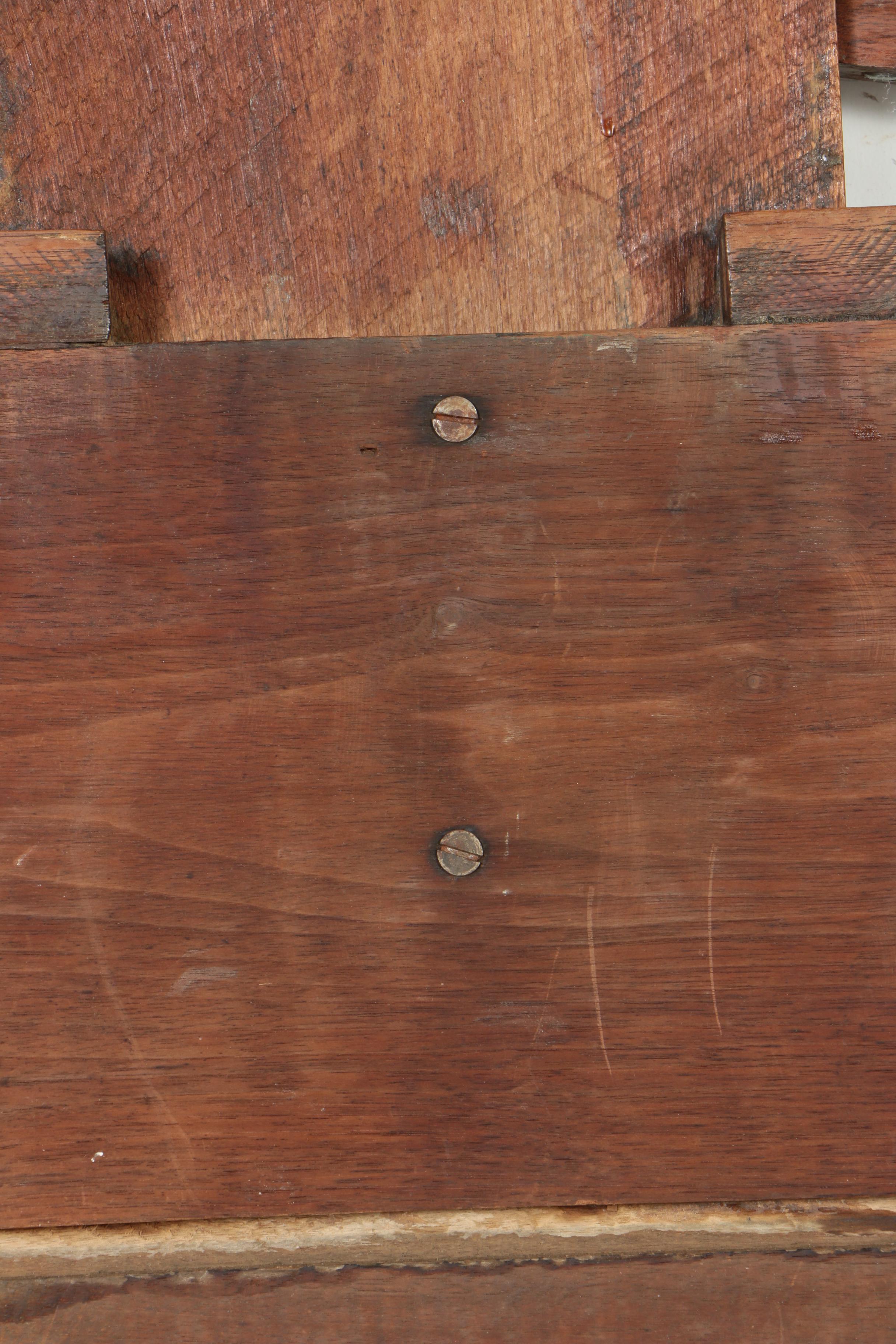 Antique Eastlake Walnut Twin Bed Headboard