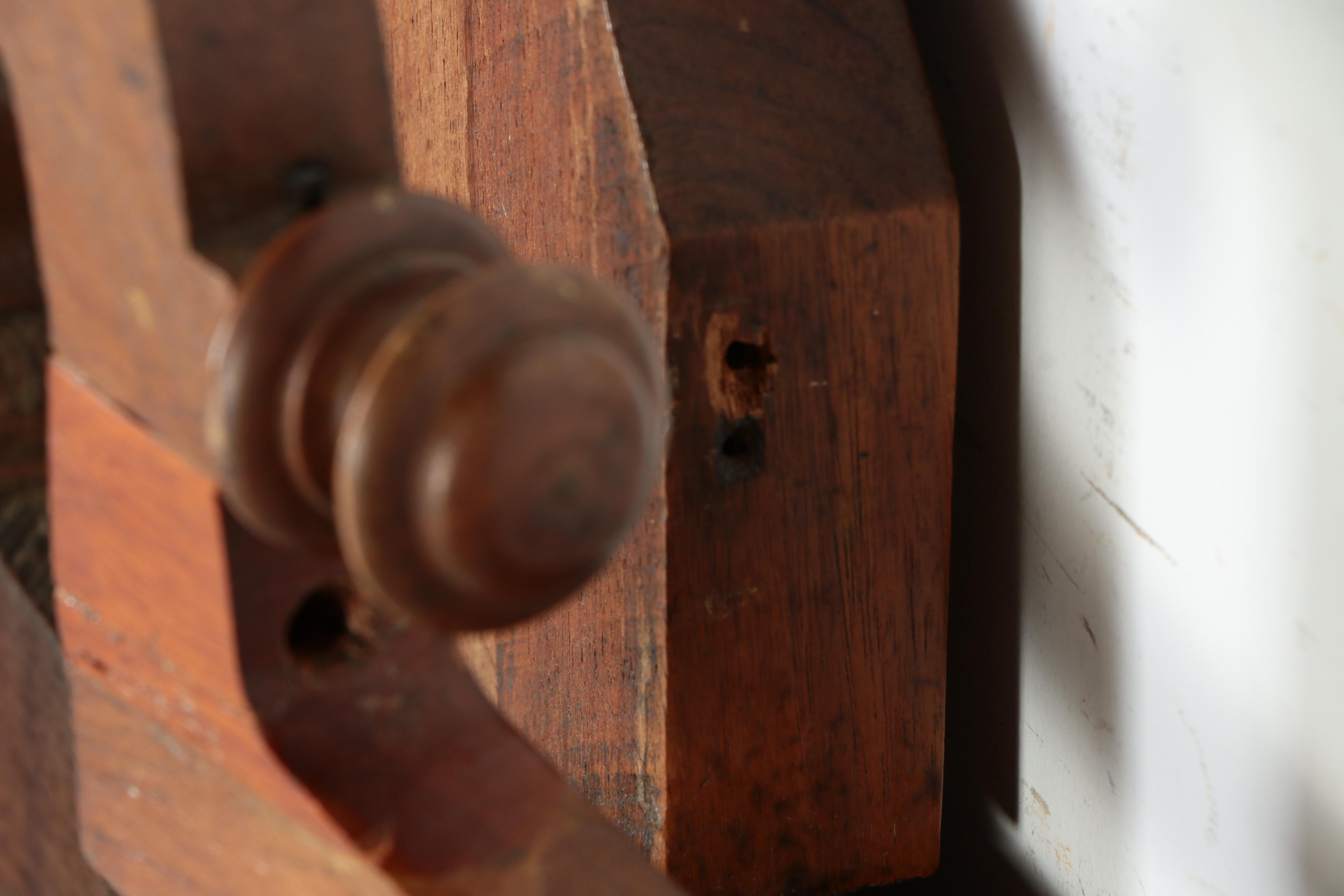 Antique Eastlake Walnut Twin Bed Headboard