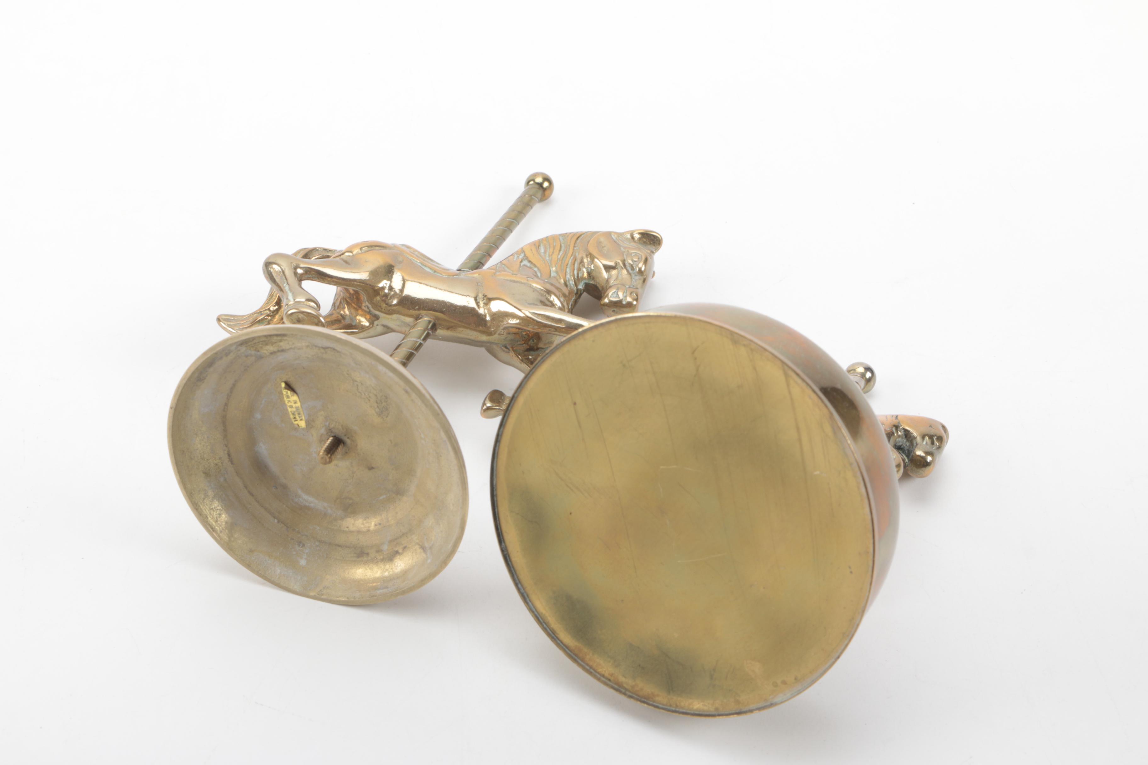 Brass Candles and Figural Decorations