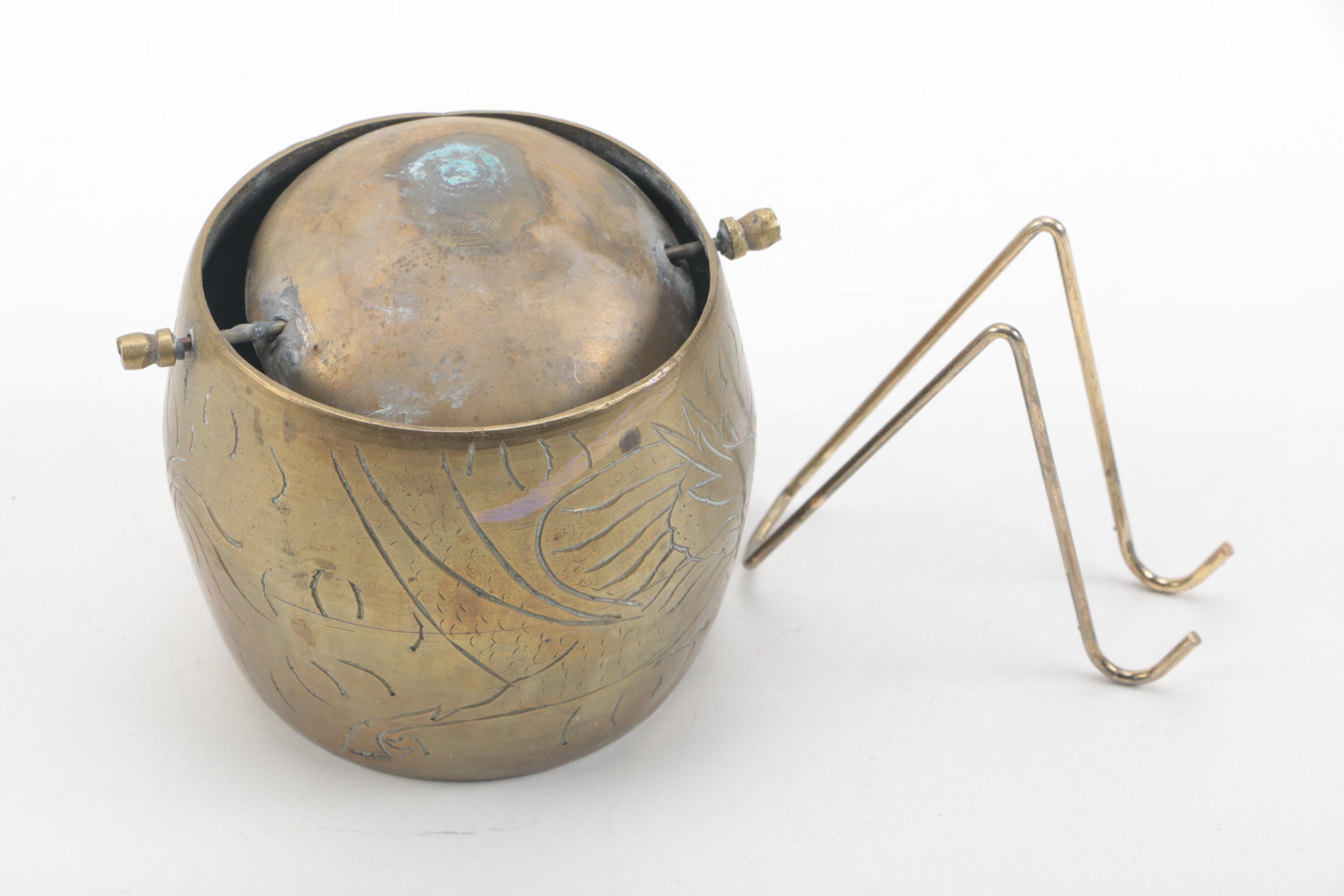 Brass Candles and Figural Decorations