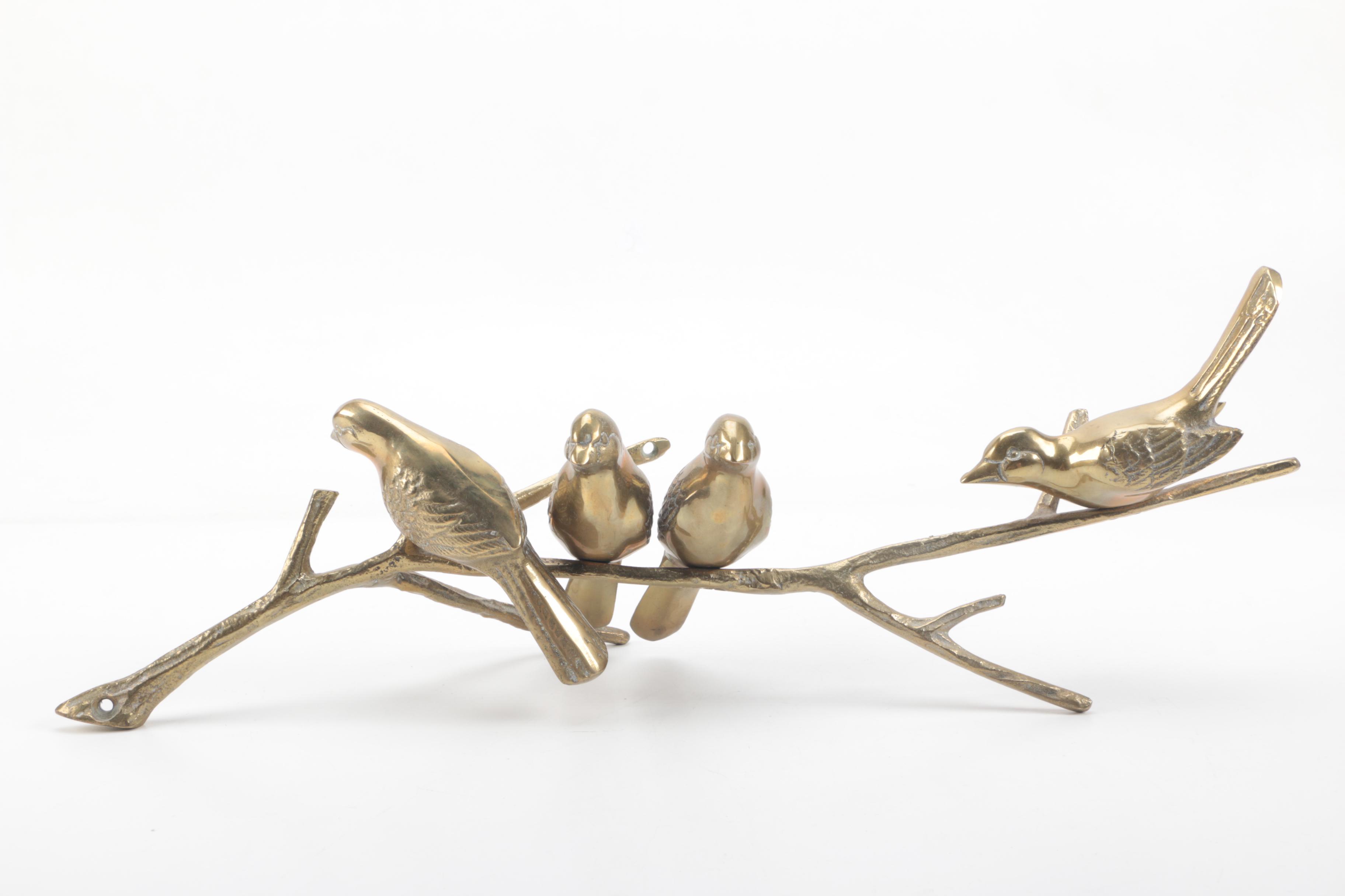 Brass Candles and Figural Decorations