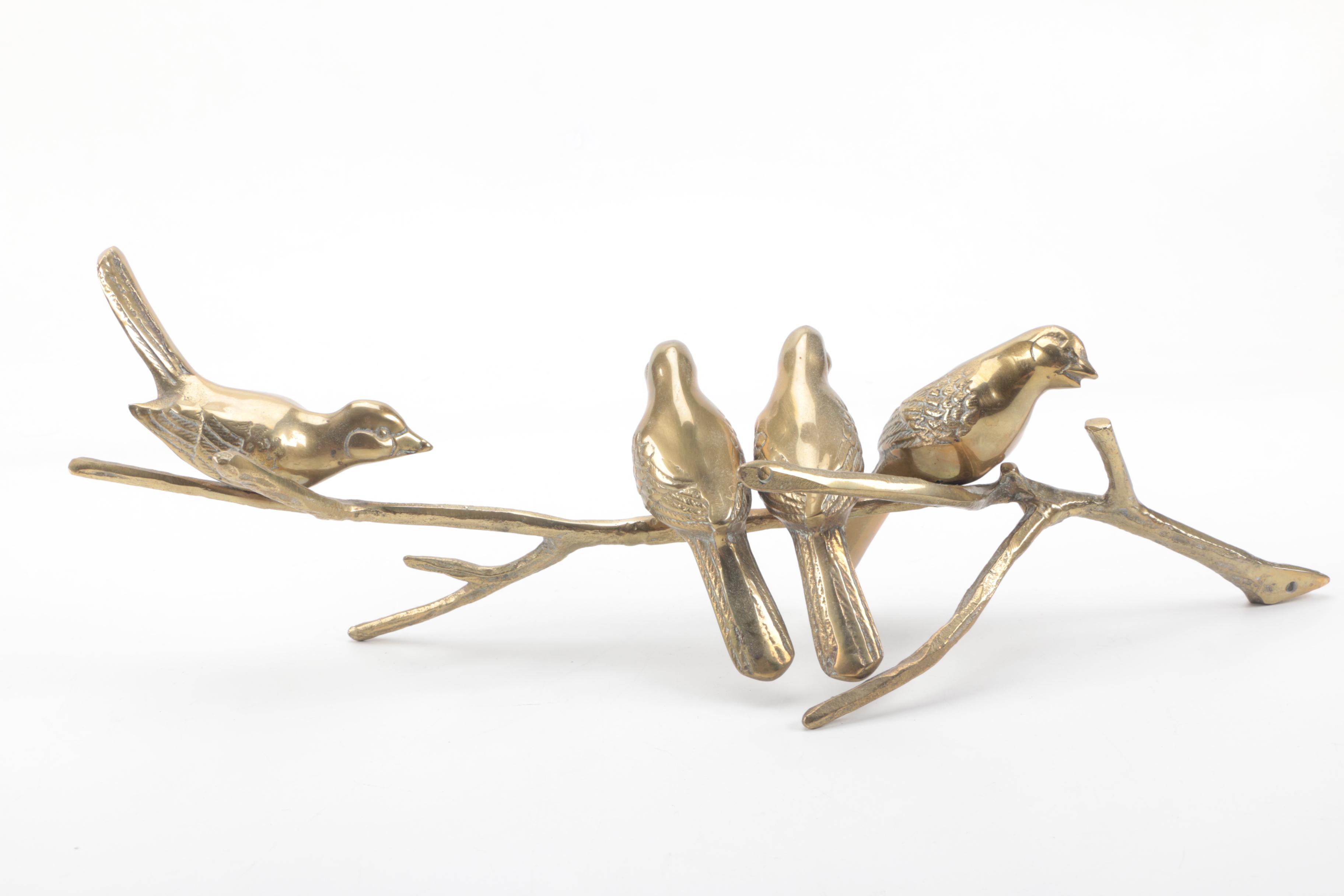 Brass Candles and Figural Decorations