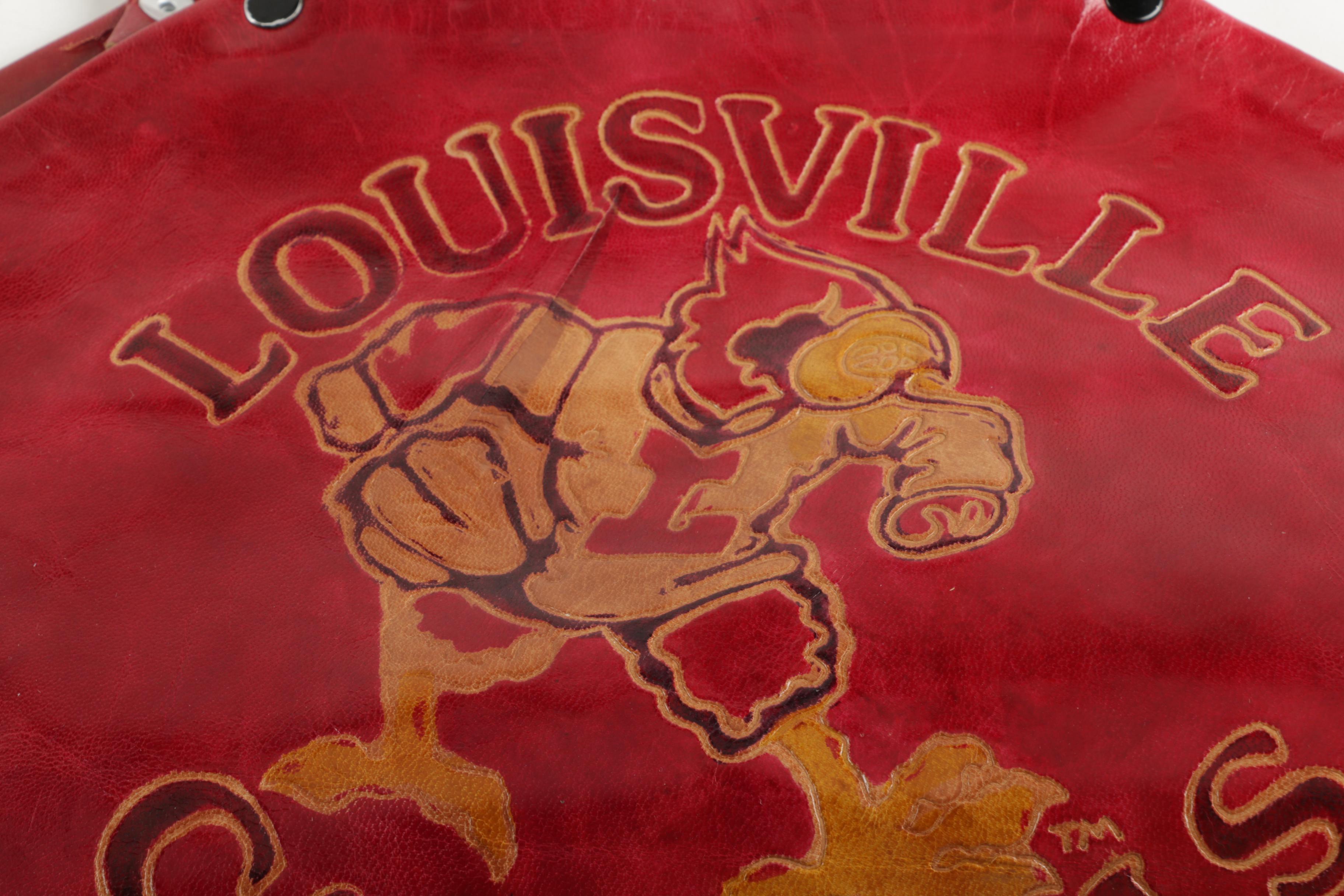 Hand-Tooled Leather Handbags Including Louisville Cardinals Handbag