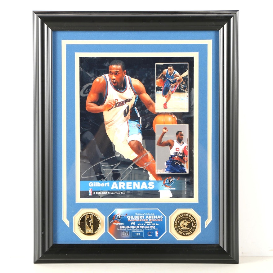 Autographed Limited Edition Giclee Print of Gilbert Arenas