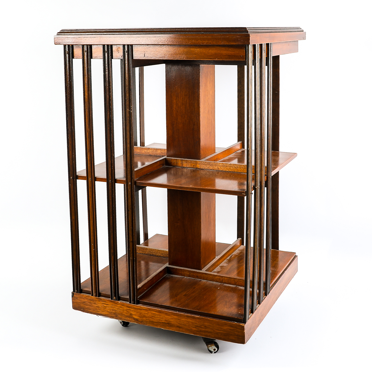 Swivel Book Stand with Decorative Inlay