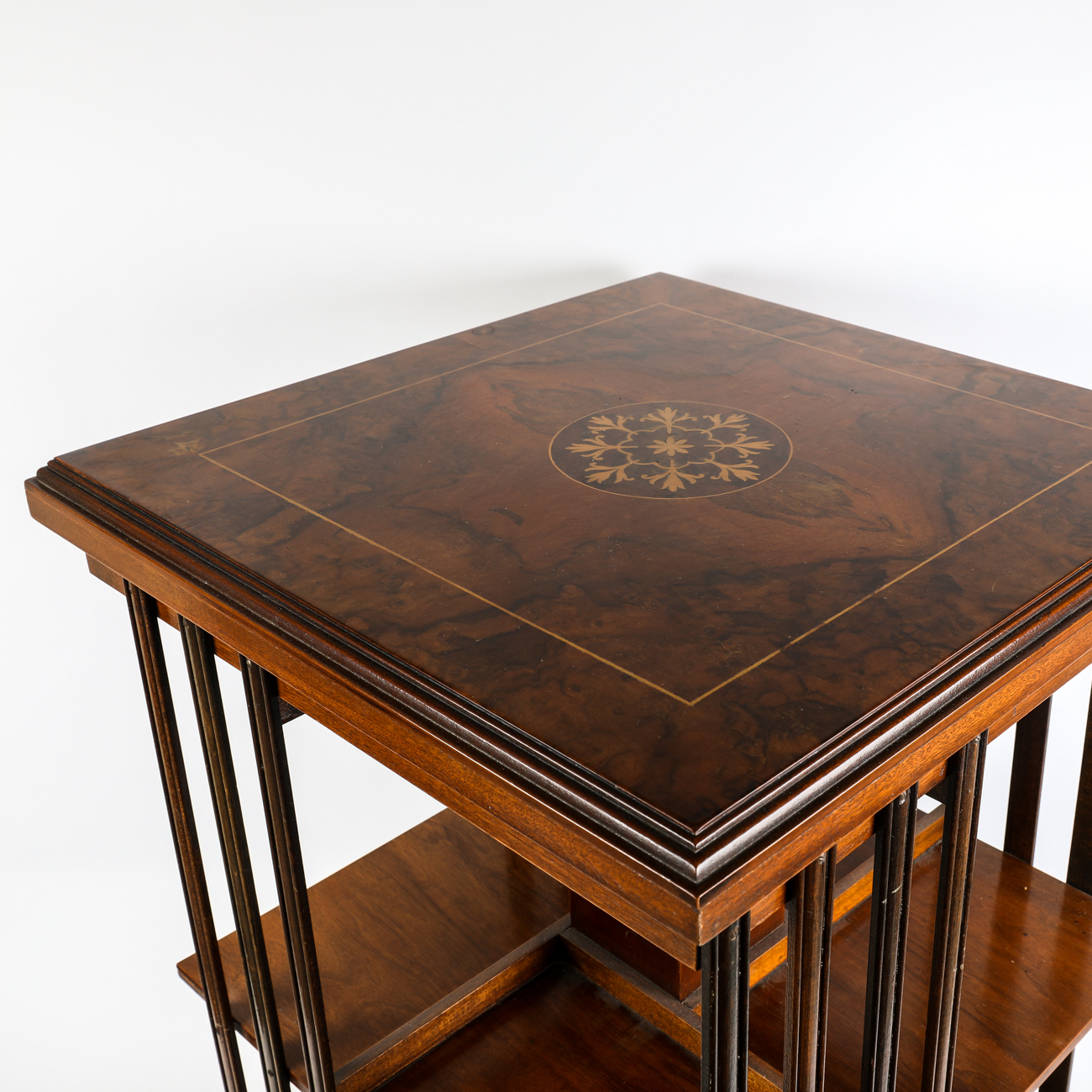 Swivel Book Stand with Decorative Inlay