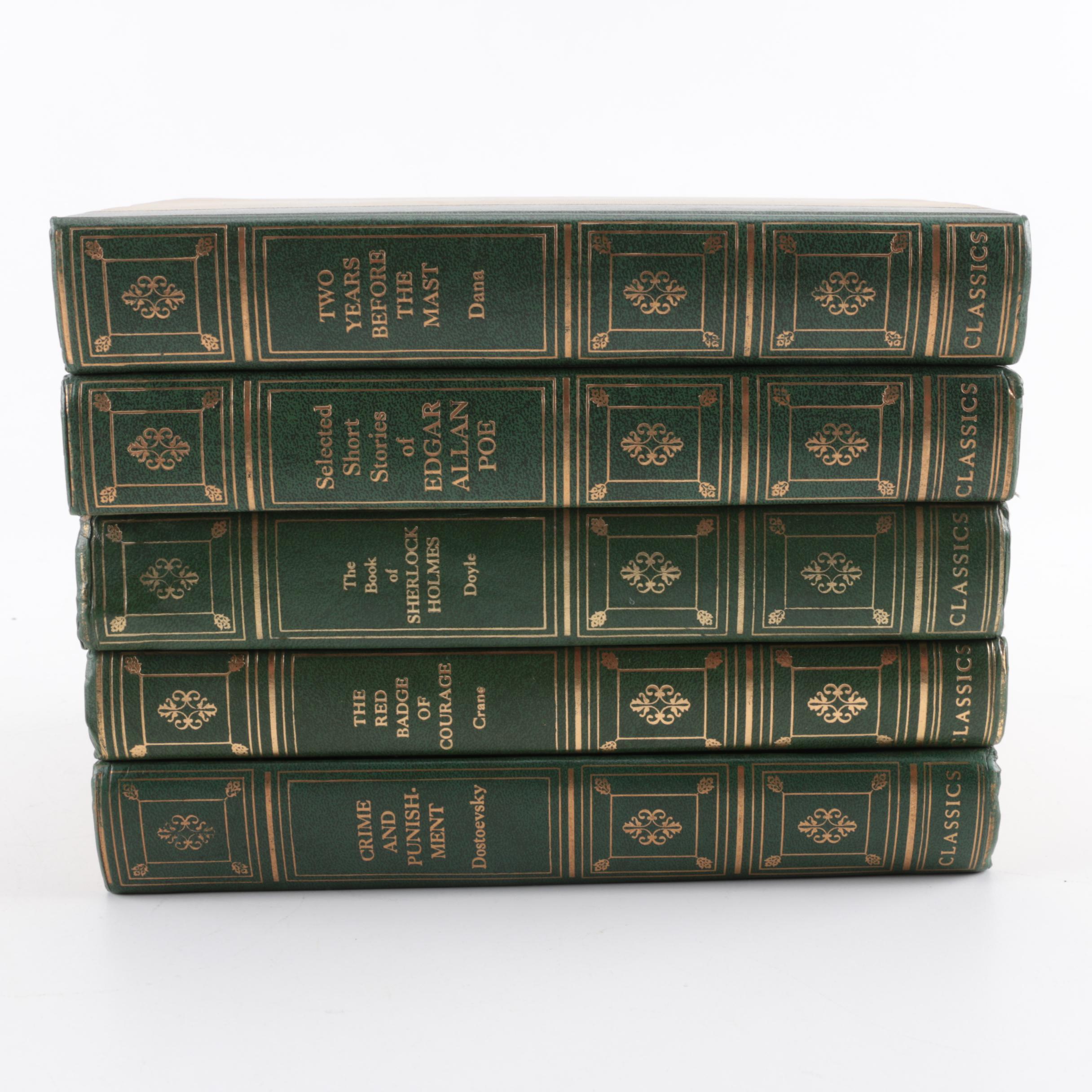 Five "World Famous Classics" Books Including "The Book of Sherlock Holmes"