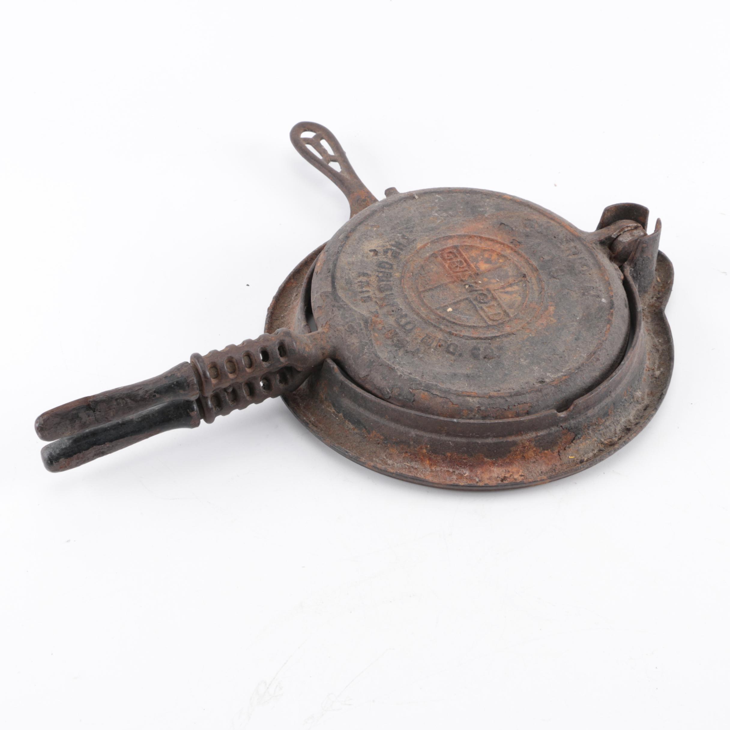 Vintage Cast Iron Waffle Irons, Including Griswold