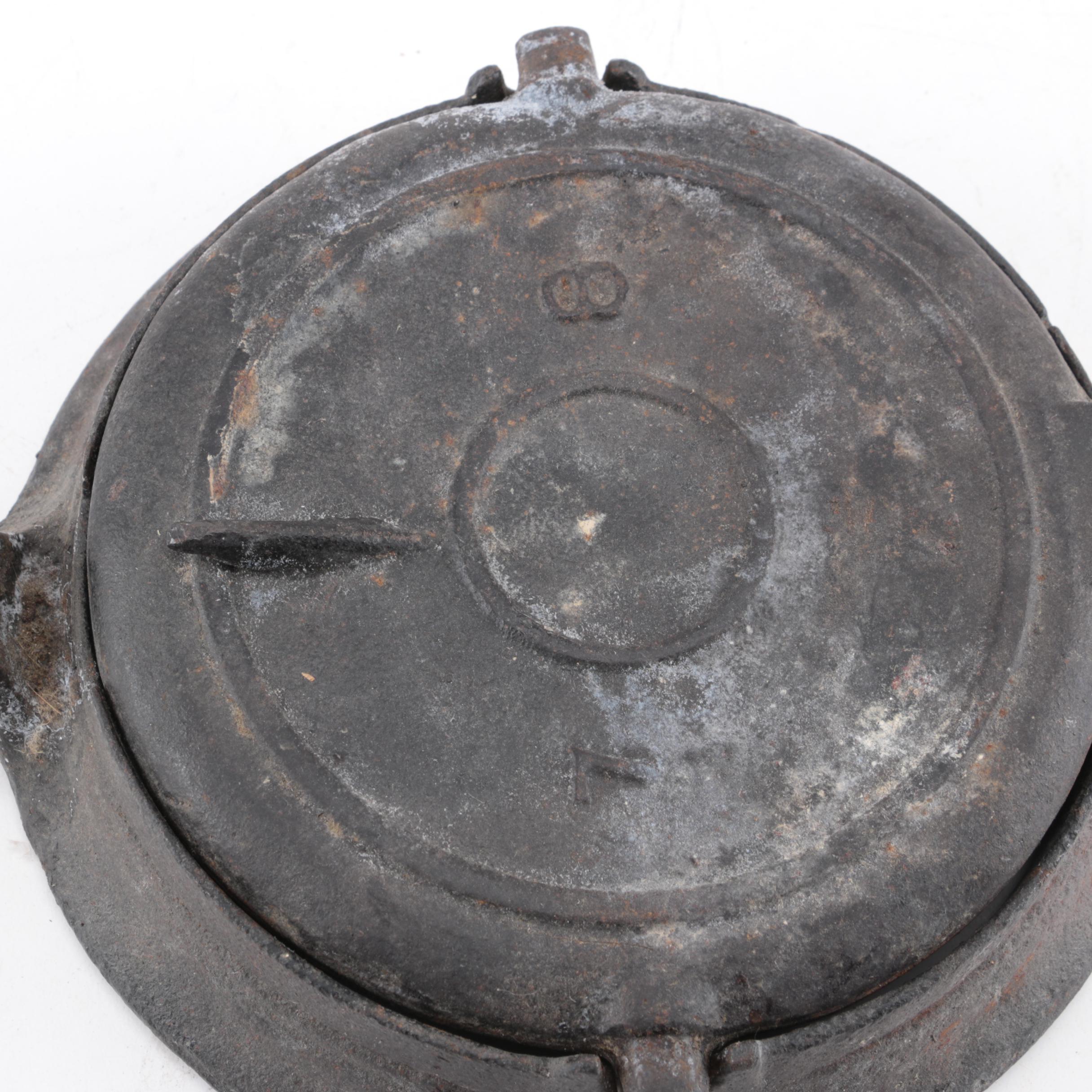 Vintage Cast Iron Waffle Irons, Including Griswold