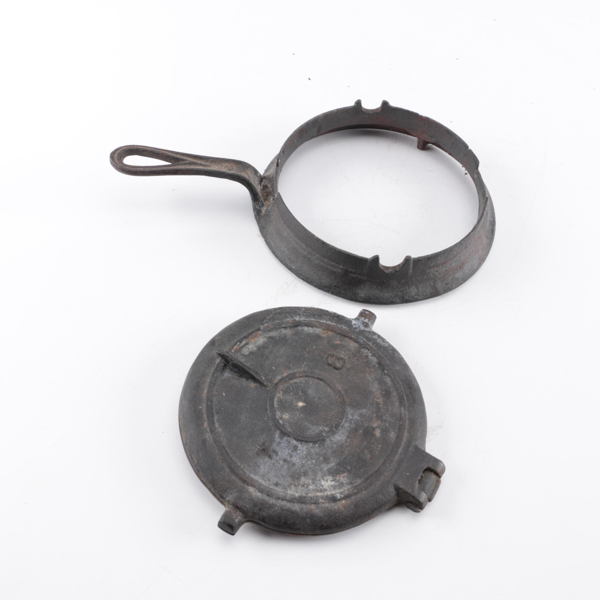 Vintage Cast Iron Waffle Irons, Including Griswold