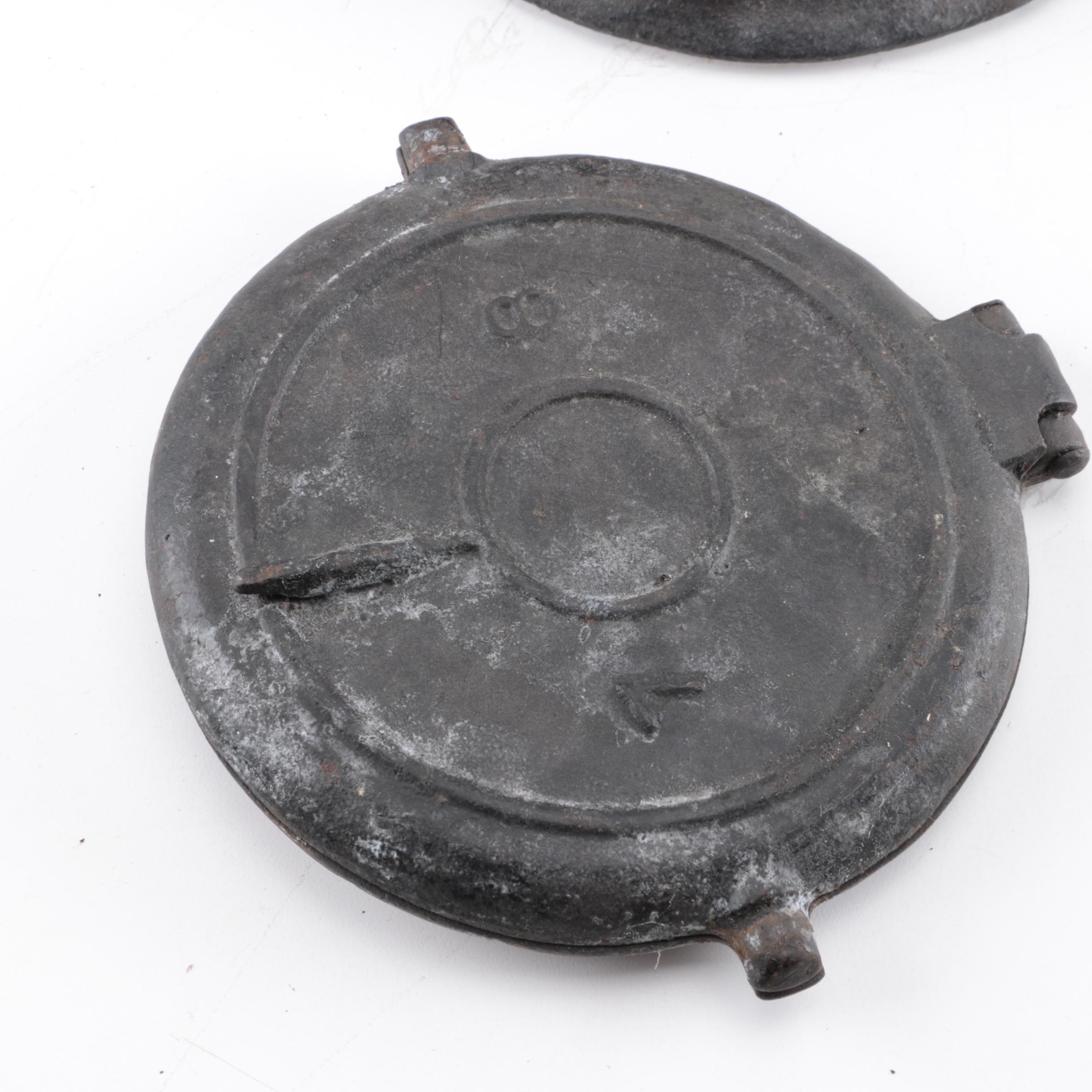 Vintage Cast Iron Waffle Irons, Including Griswold