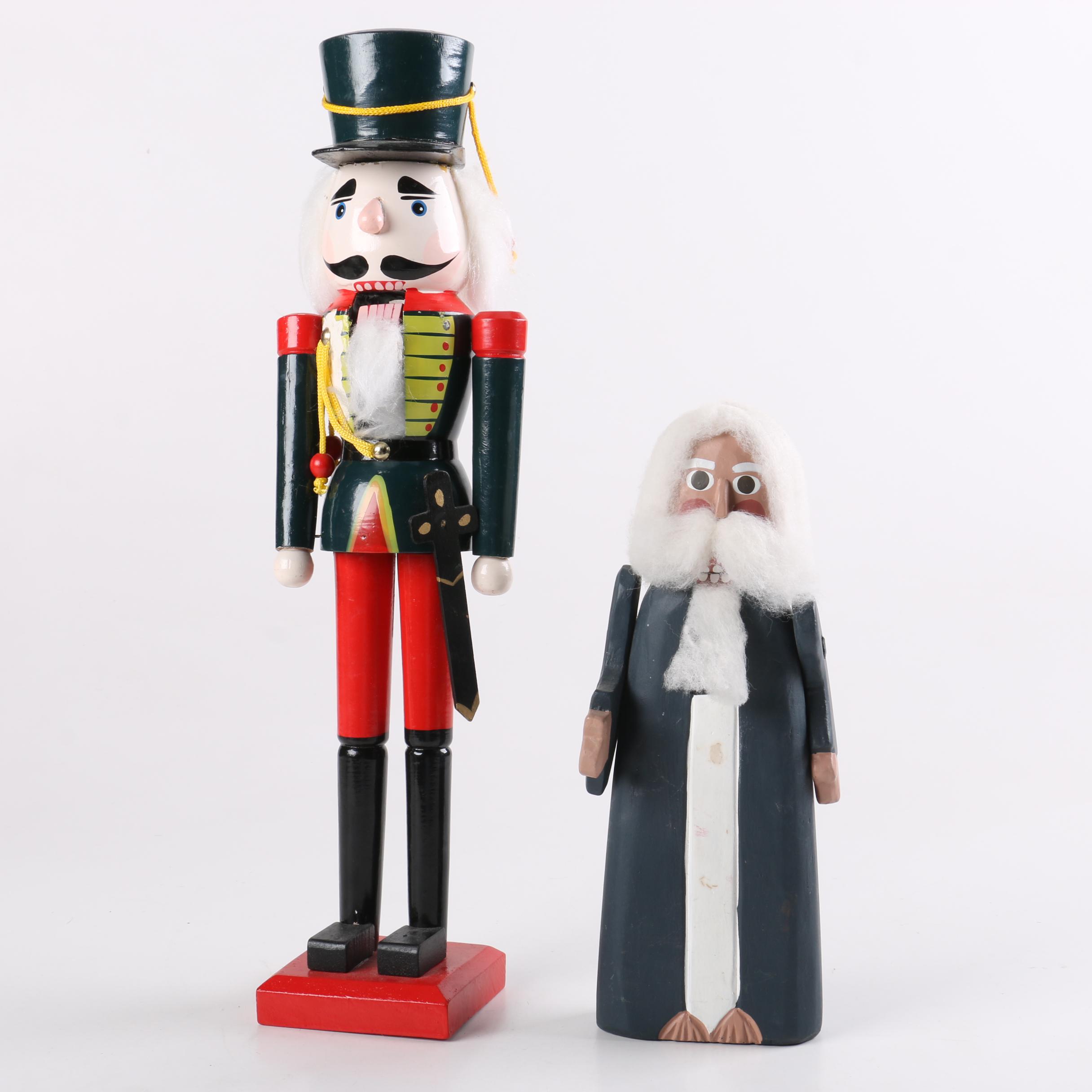 Pair of Decorative Holiday Nutcrackers