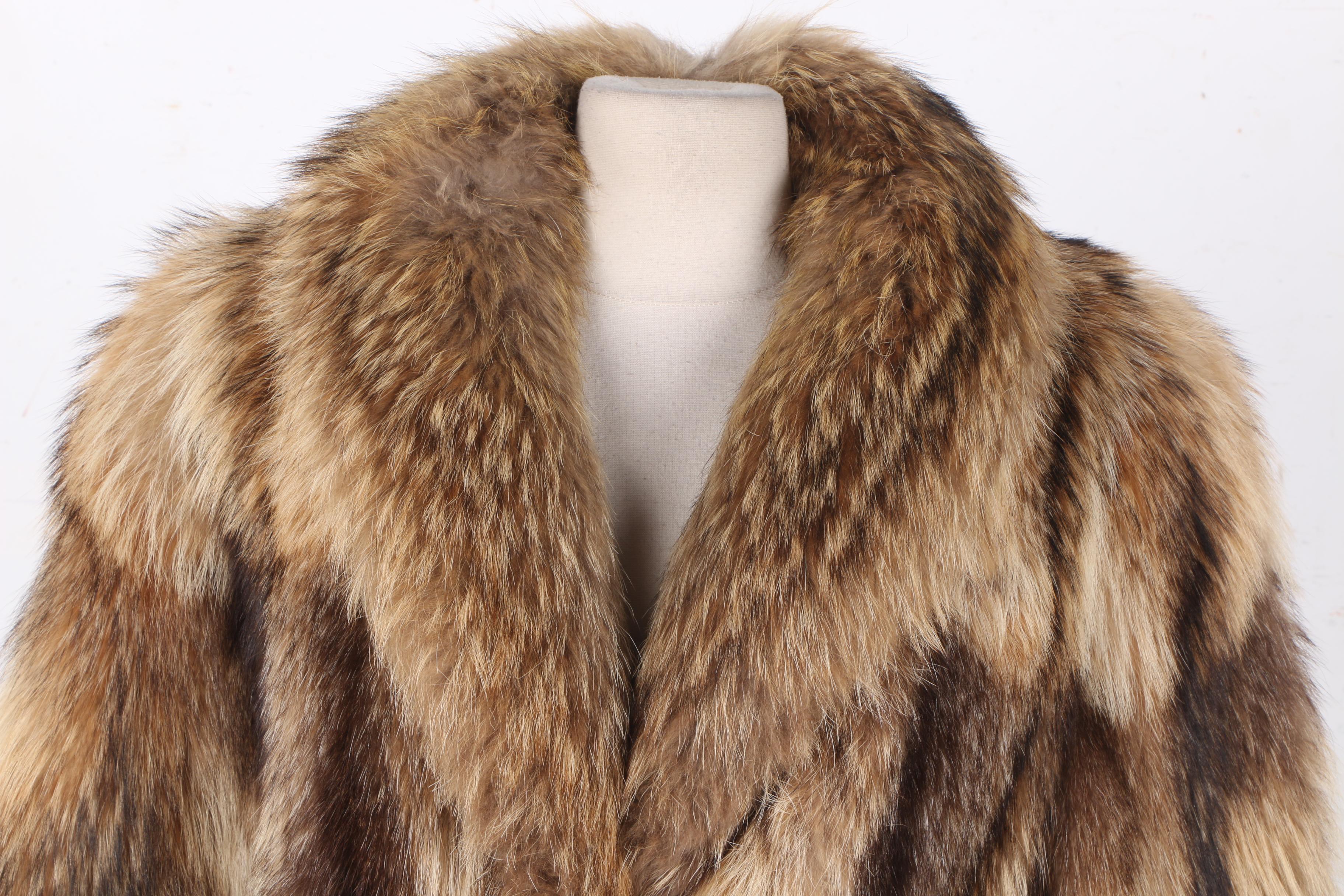 Women's Tanuki Fur Coat