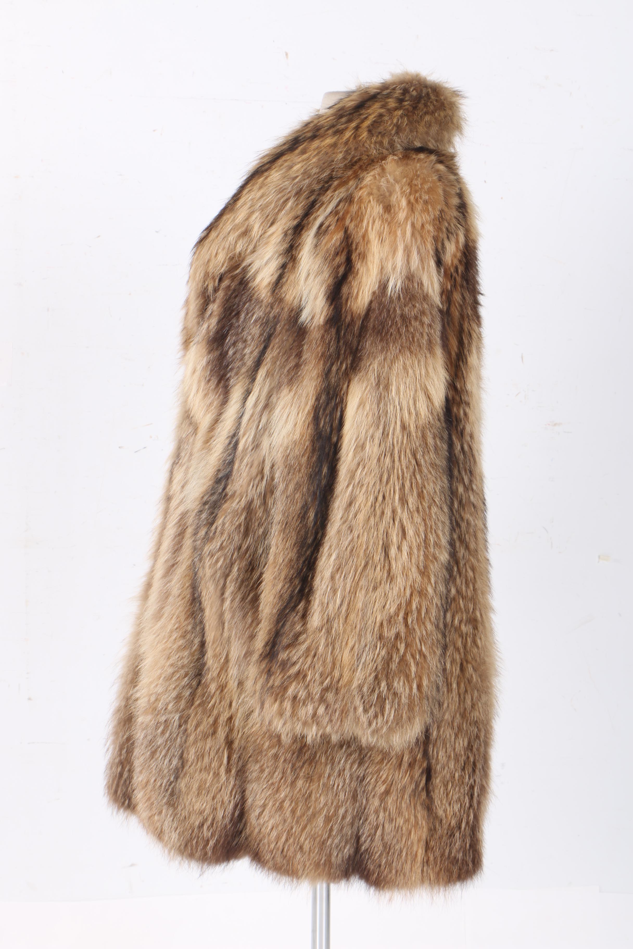 Women's Tanuki Fur Coat