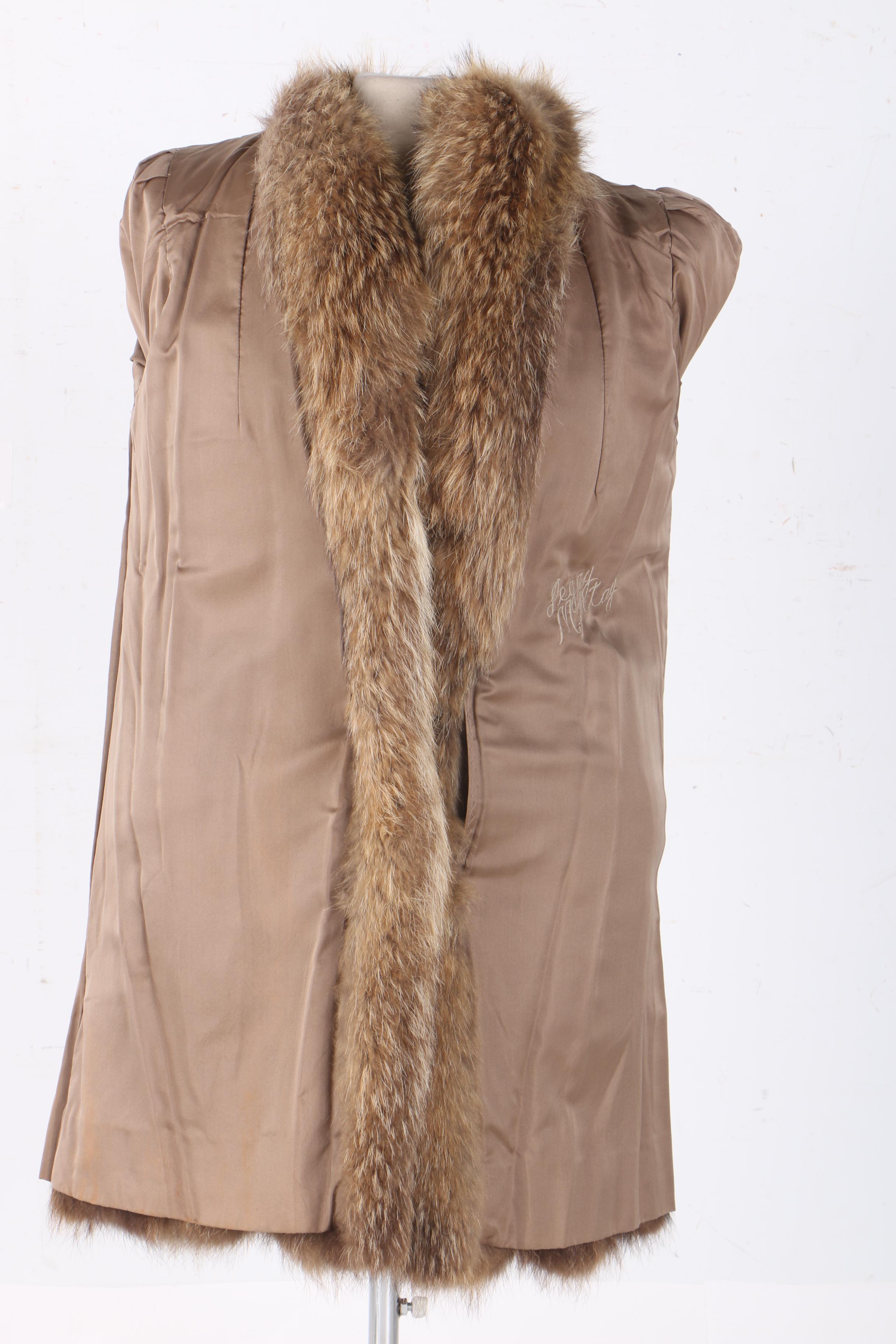 Women's Tanuki Fur Coat