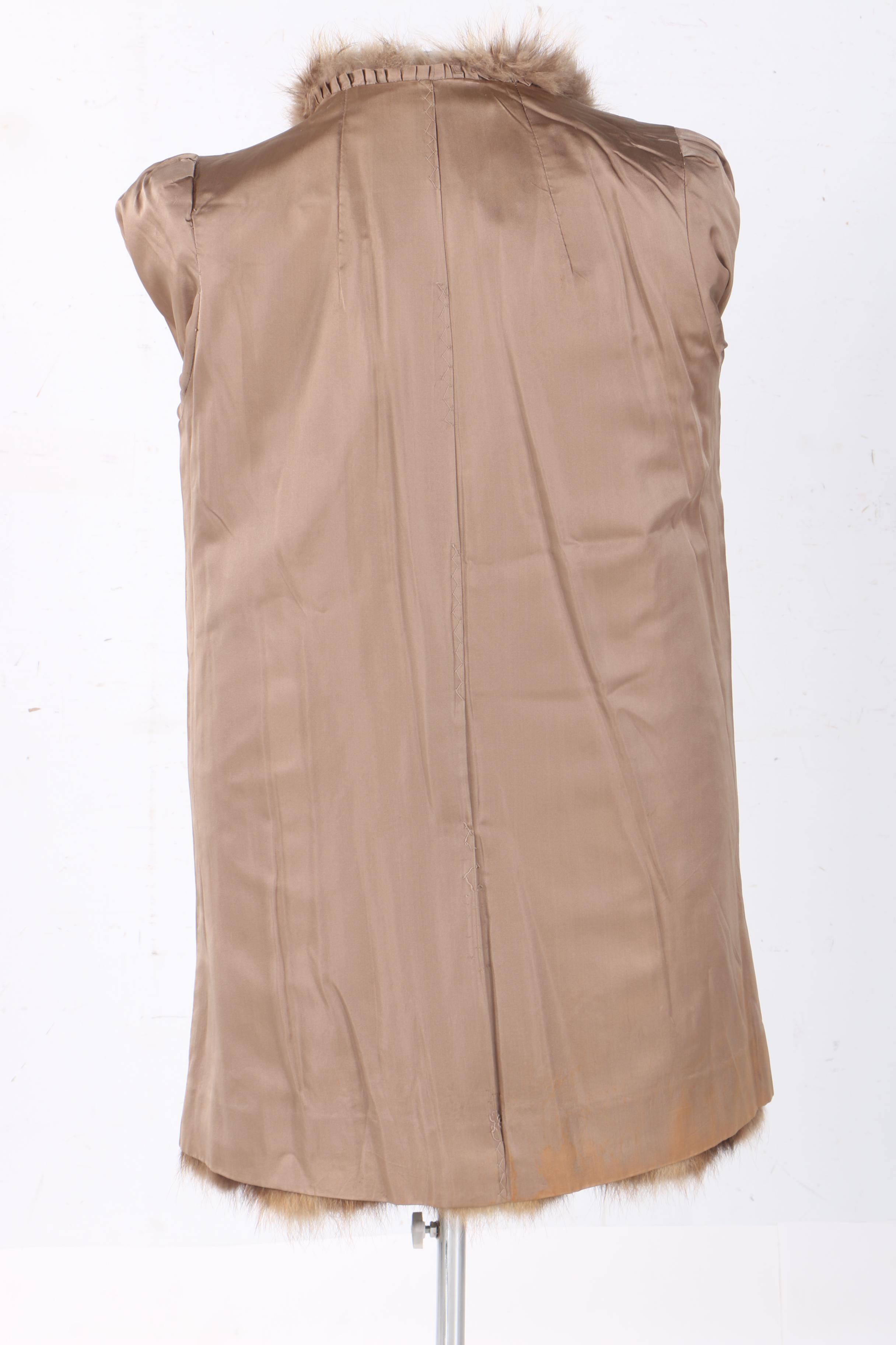 Women's Tanuki Fur Coat