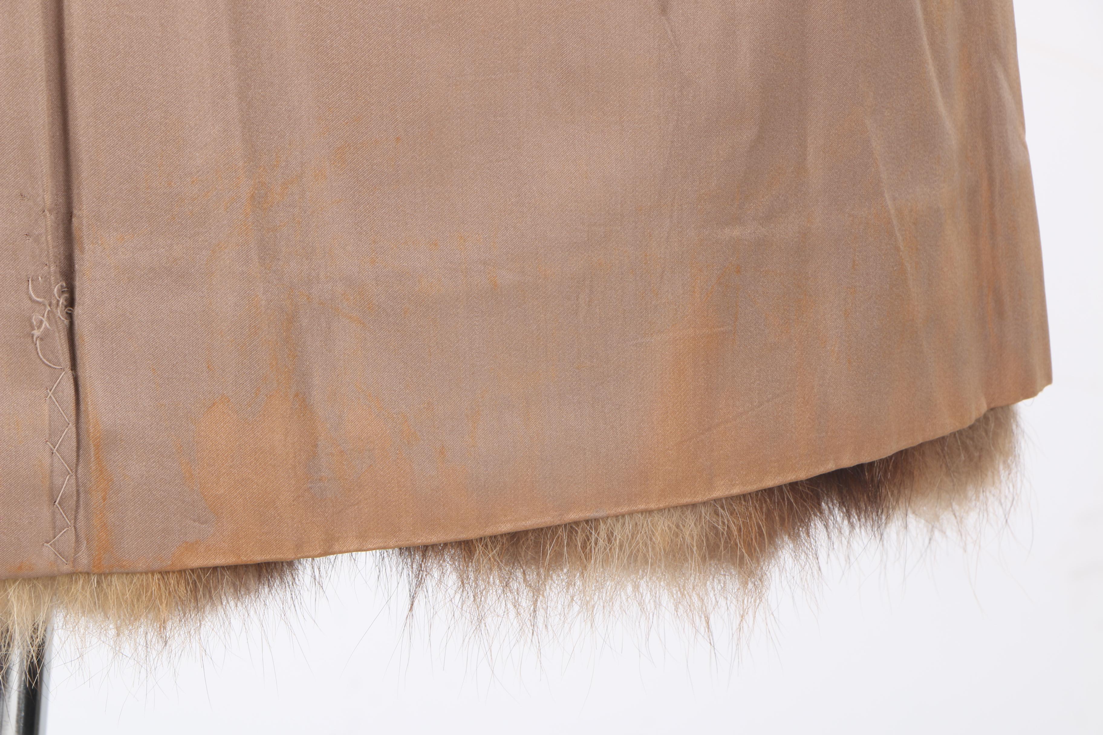 Women's Tanuki Fur Coat