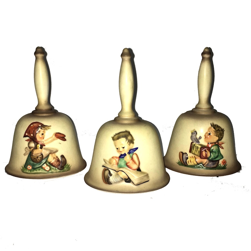 Three Vintage Goebel Hummel "Annual" Bells