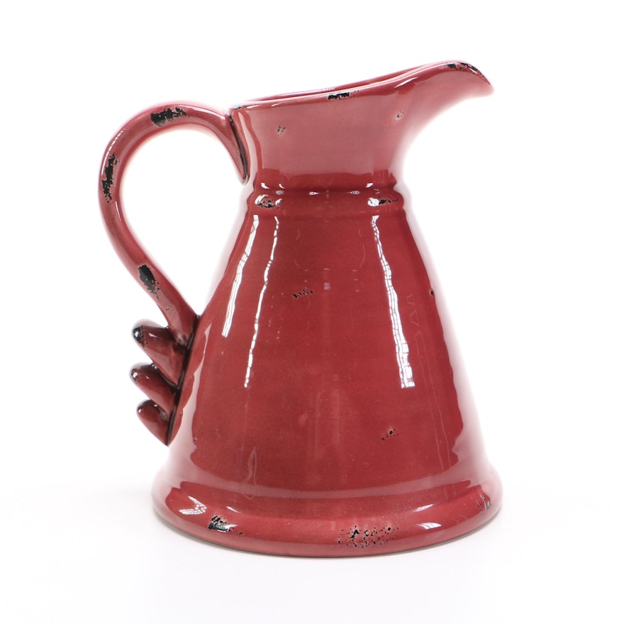 Roma Antica Hand Painted Pitcher