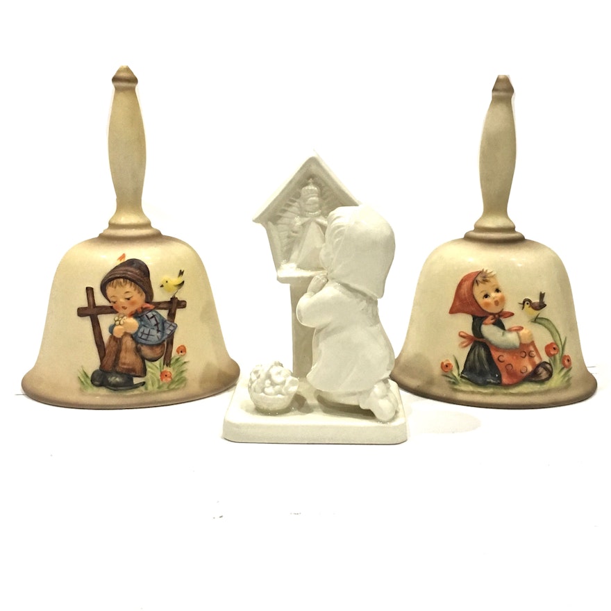 Vintage Goebel Hummel "Annual" Bells and Figurine
