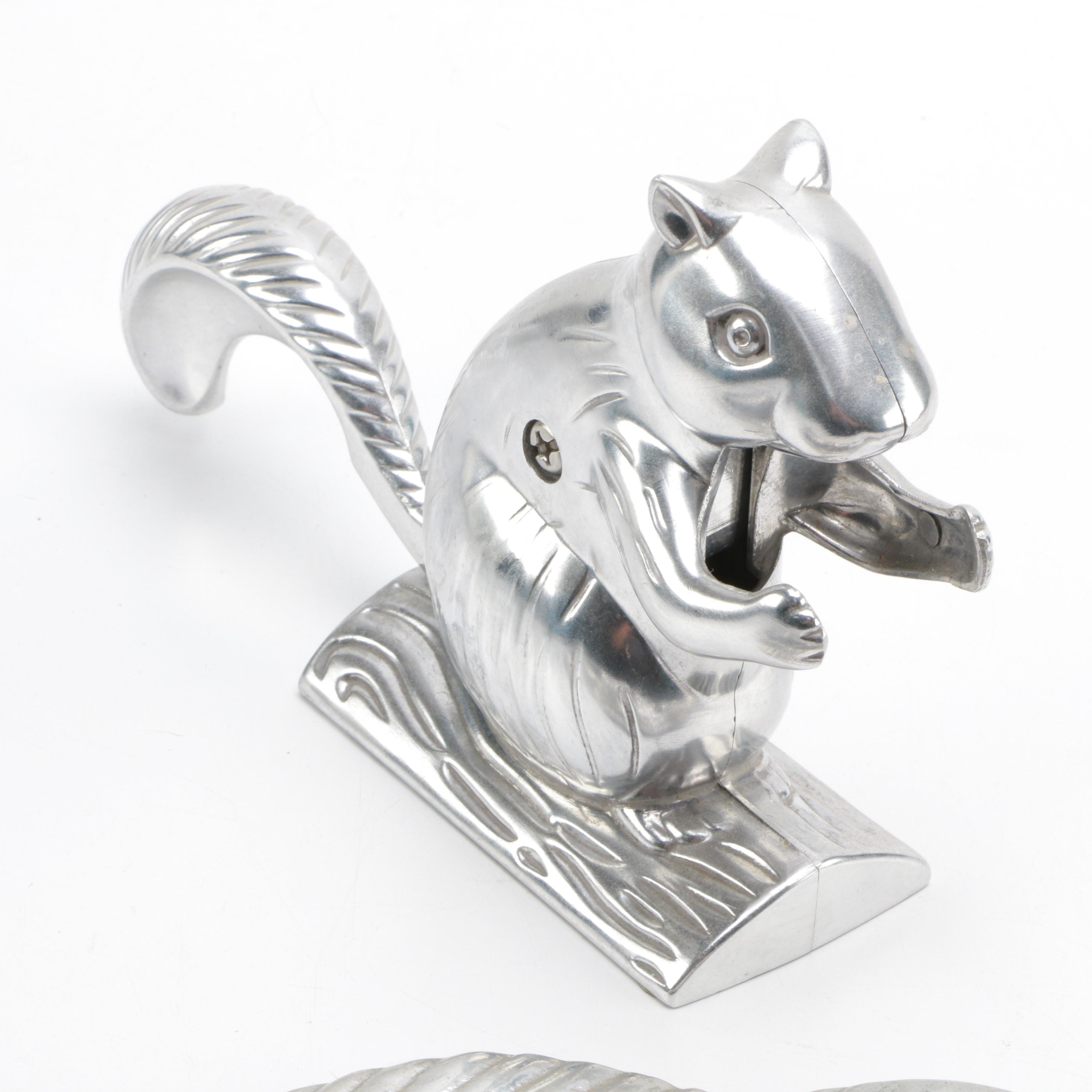 Silver Tone Metal Animal-Themed Kitchen Décor