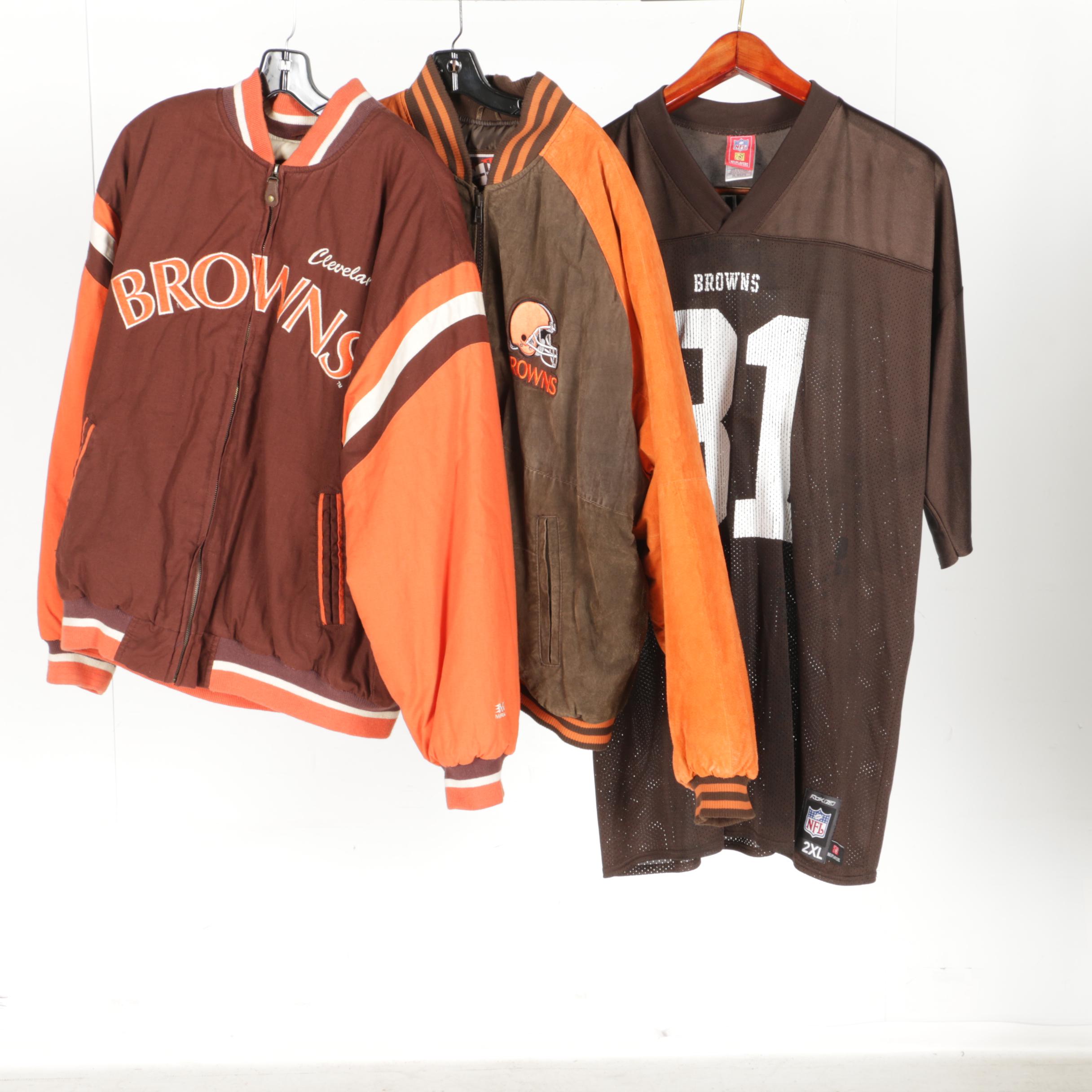 Cleveland Brown Jackets and Jersey