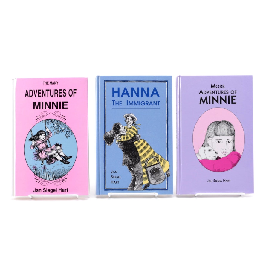 Signed First Edition Books by Jan Siegel Hart including "The Many Adventures of Minnie"