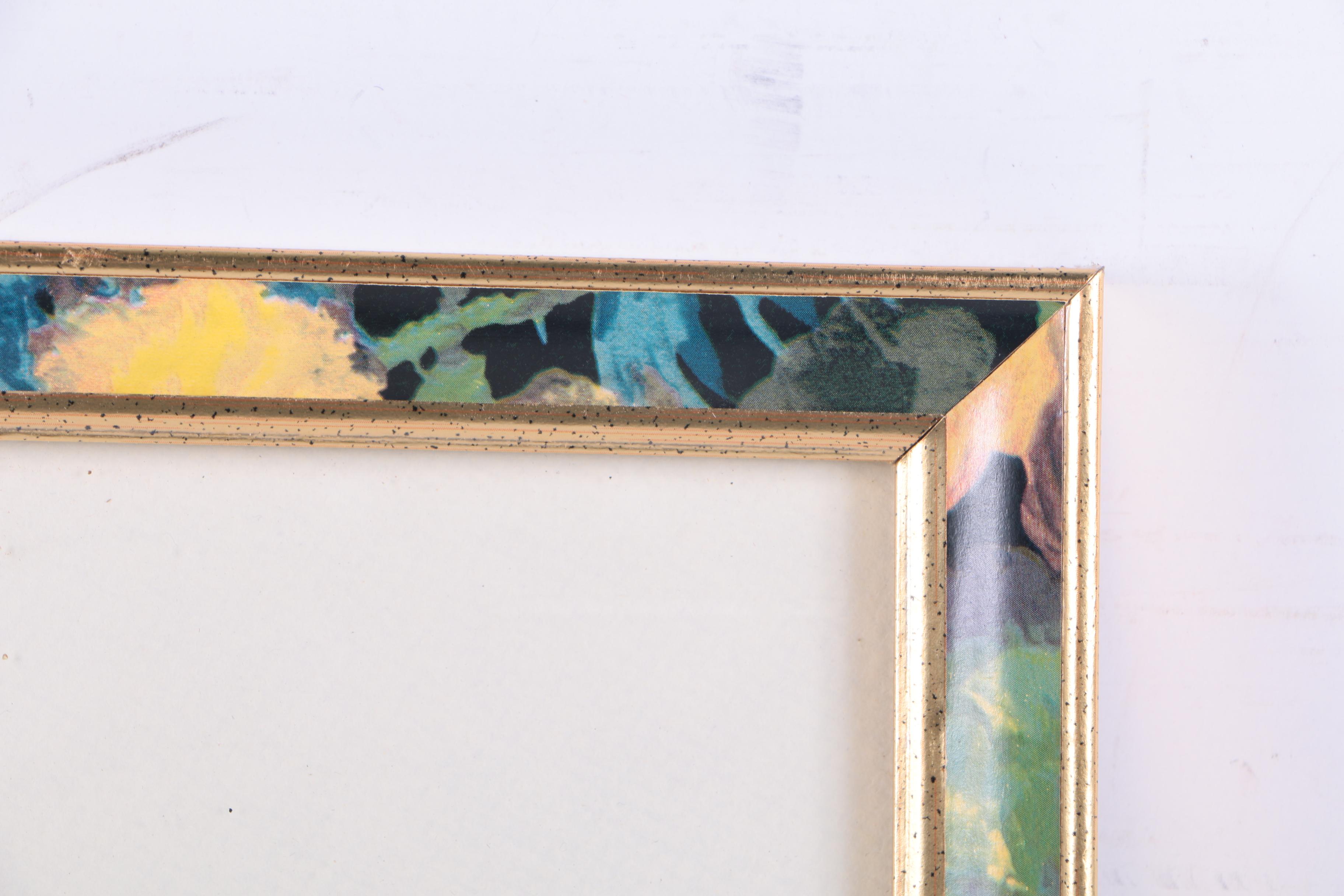 Flory Watercolor Painting of a Mountain Landscape